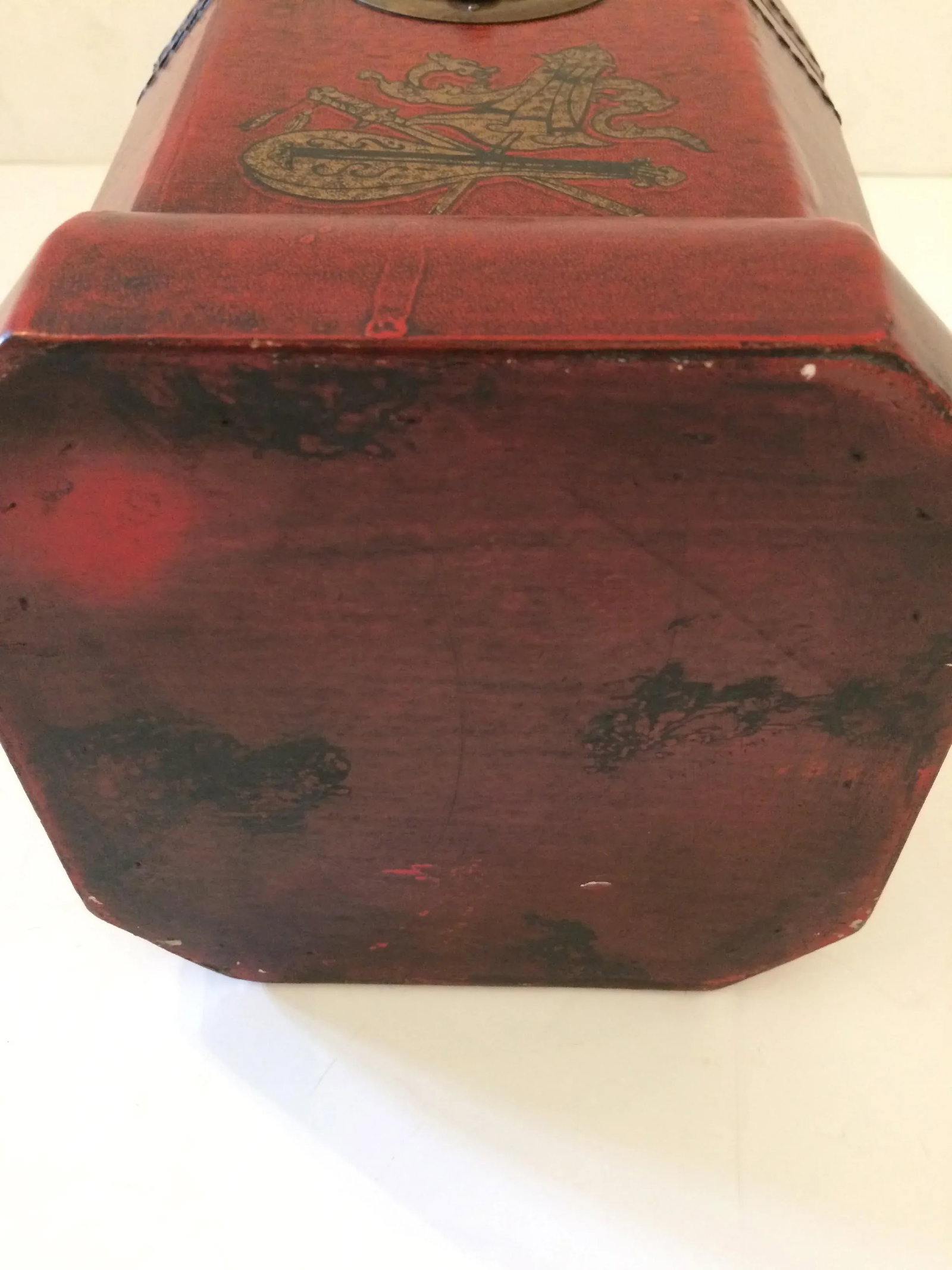 Chinoiserie Leather Embossed Decorative Box - 3