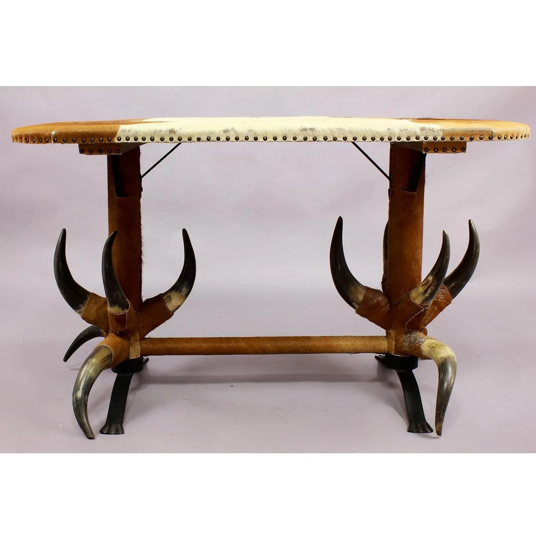 Antique Bull Horn Table Ca. 1870 - 2