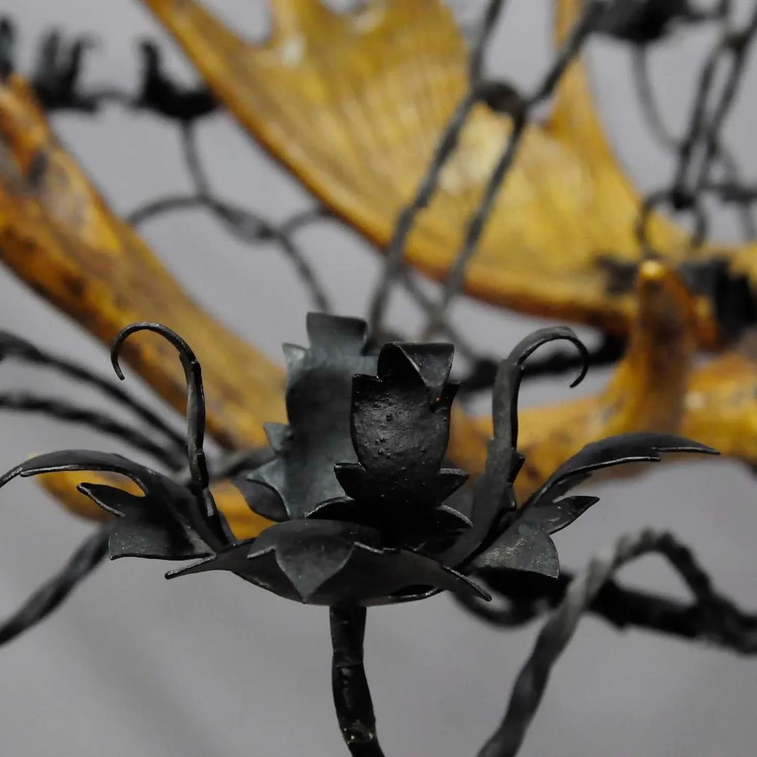 Vintage Antler Chandelier With Forged Iron Suspension - 10
