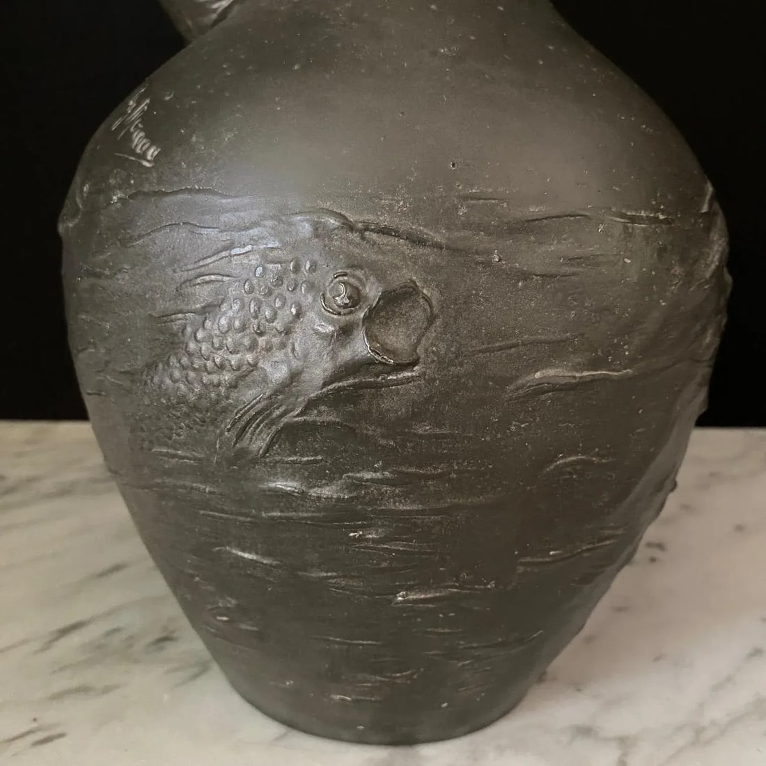 Auguste Moreau Signed French Art Nouveau Sculptural Vases -A Pair - 9