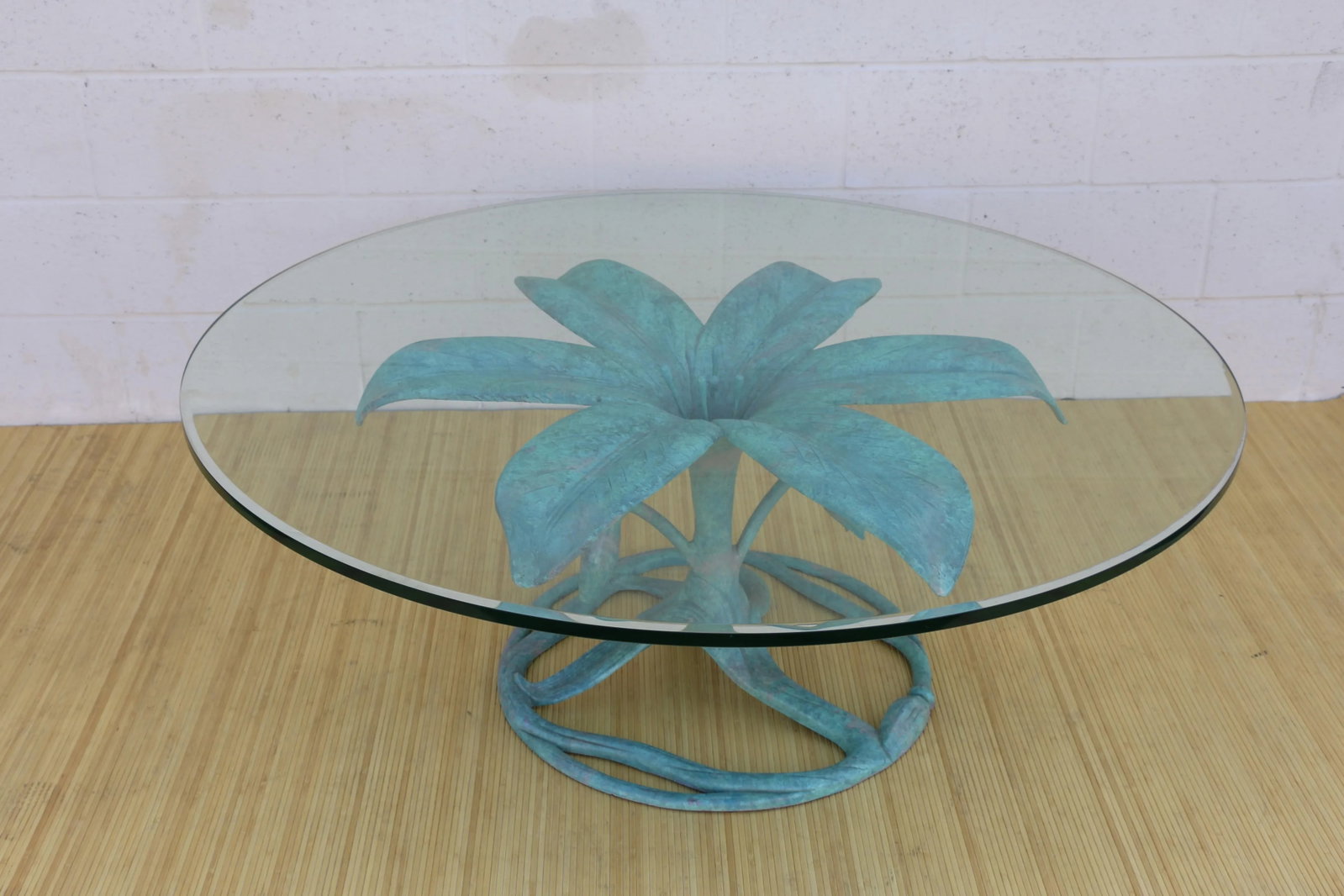 Mid-Century Hollywood Regency Lily Coffee Table by Arthur Court - 2