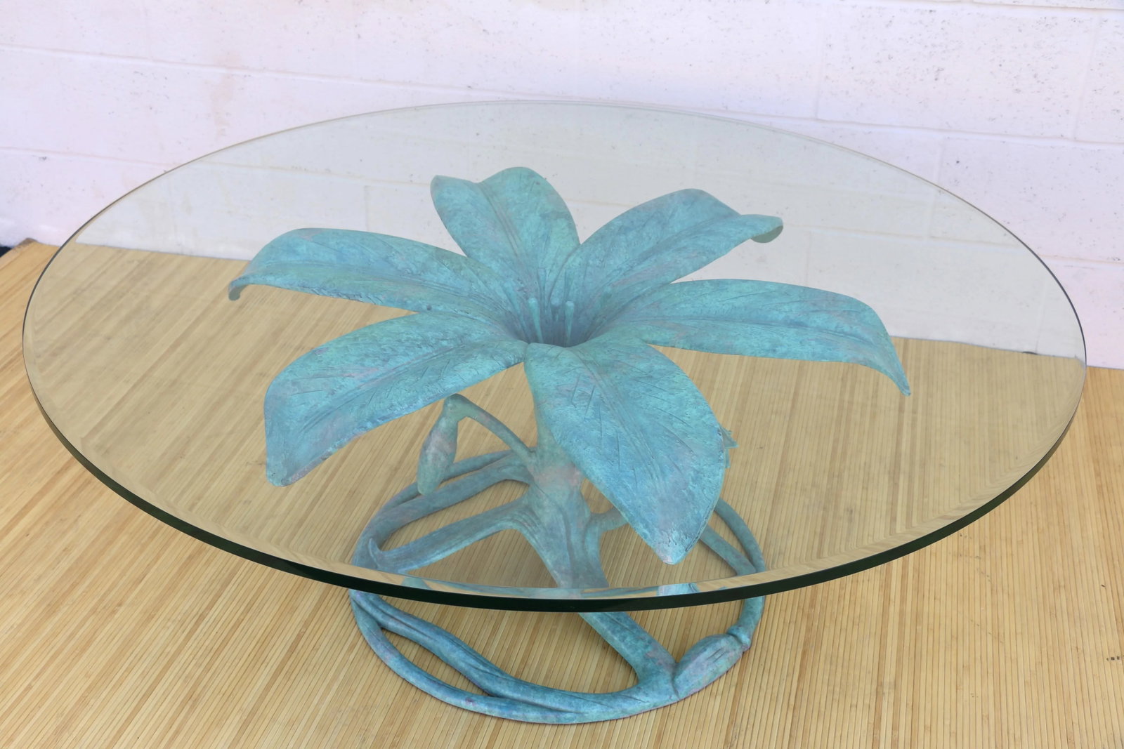 Mid-Century Hollywood Regency Lily Coffee Table by Arthur Court - 3