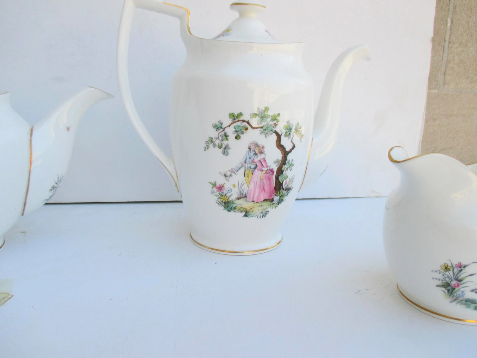 Royal Worcester England Watteau Pattern Coffee Tea Service -A Group of 24 - 10