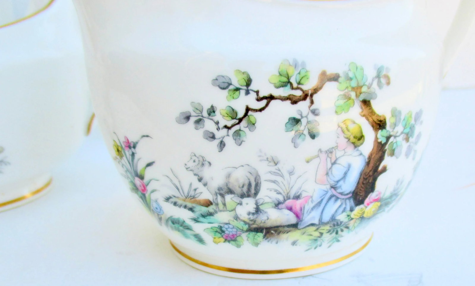 Royal Worcester England Watteau Pattern Coffee Tea Service -A Group of 24 - 8