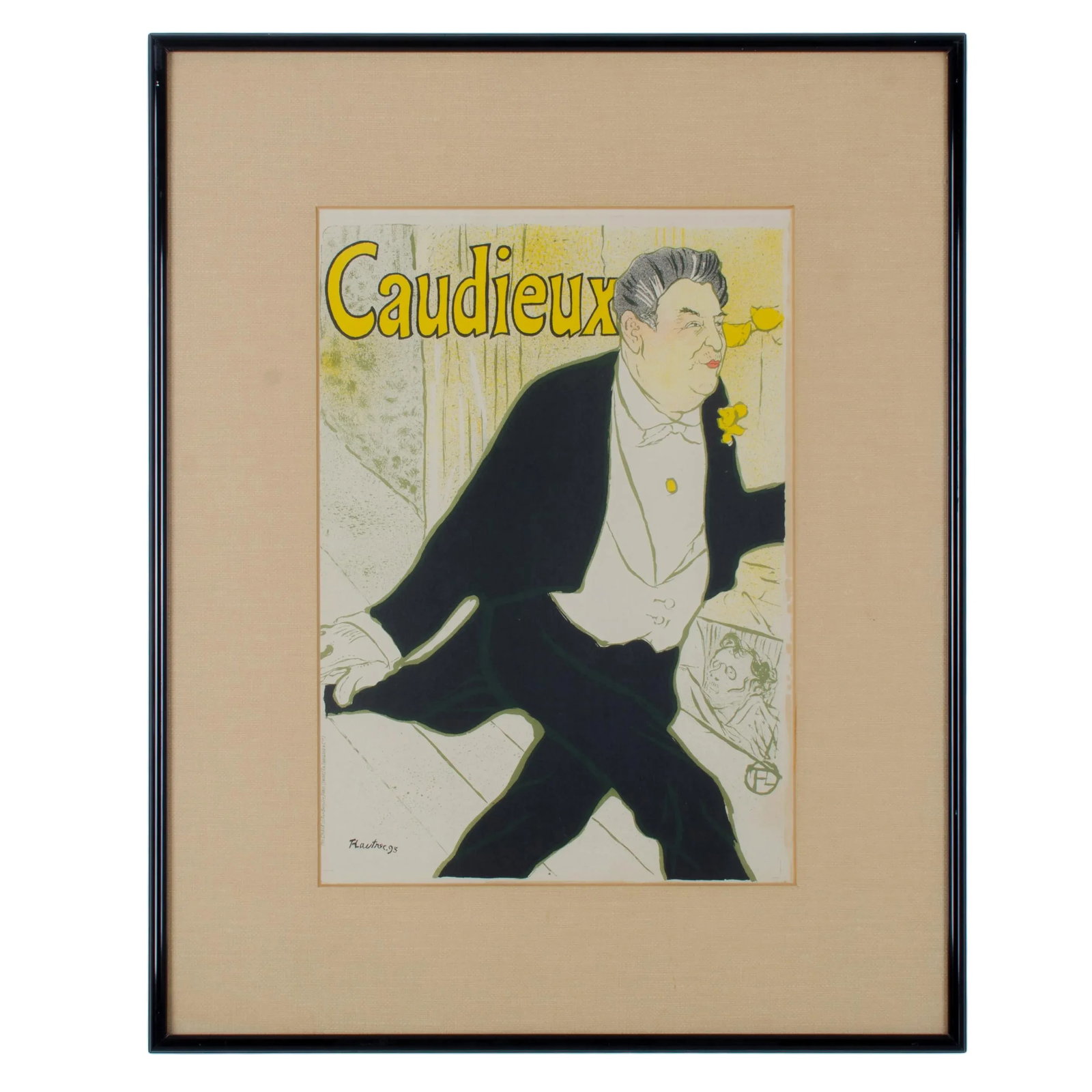 1950s Art Nouveau Lithograph of Caudieux by Toulouse-Lautrec - 5
