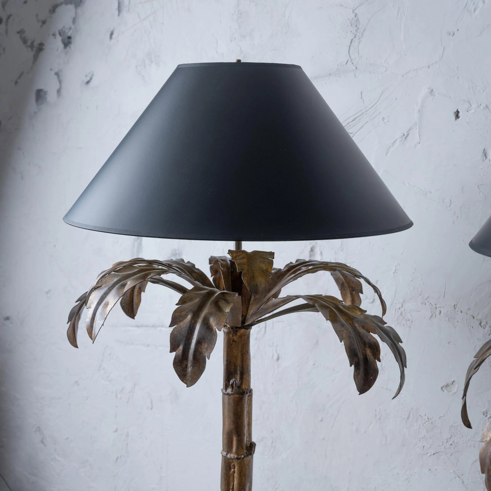 Niermann Weeks Palm Tree Table Lamps - a Pair - 2