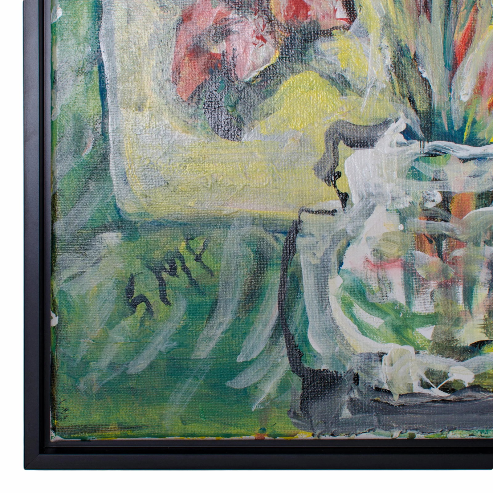 Abstract Oil Painting on Canvas, "Tiger Lillies" by Suzanne McCullough Plowden - 3