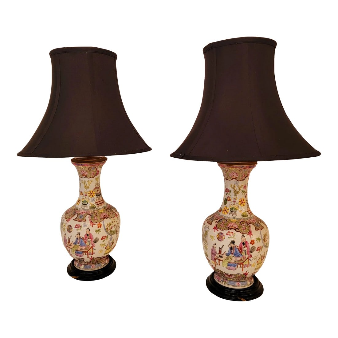 Vintage Famille Rose Lamp (1 of 9)