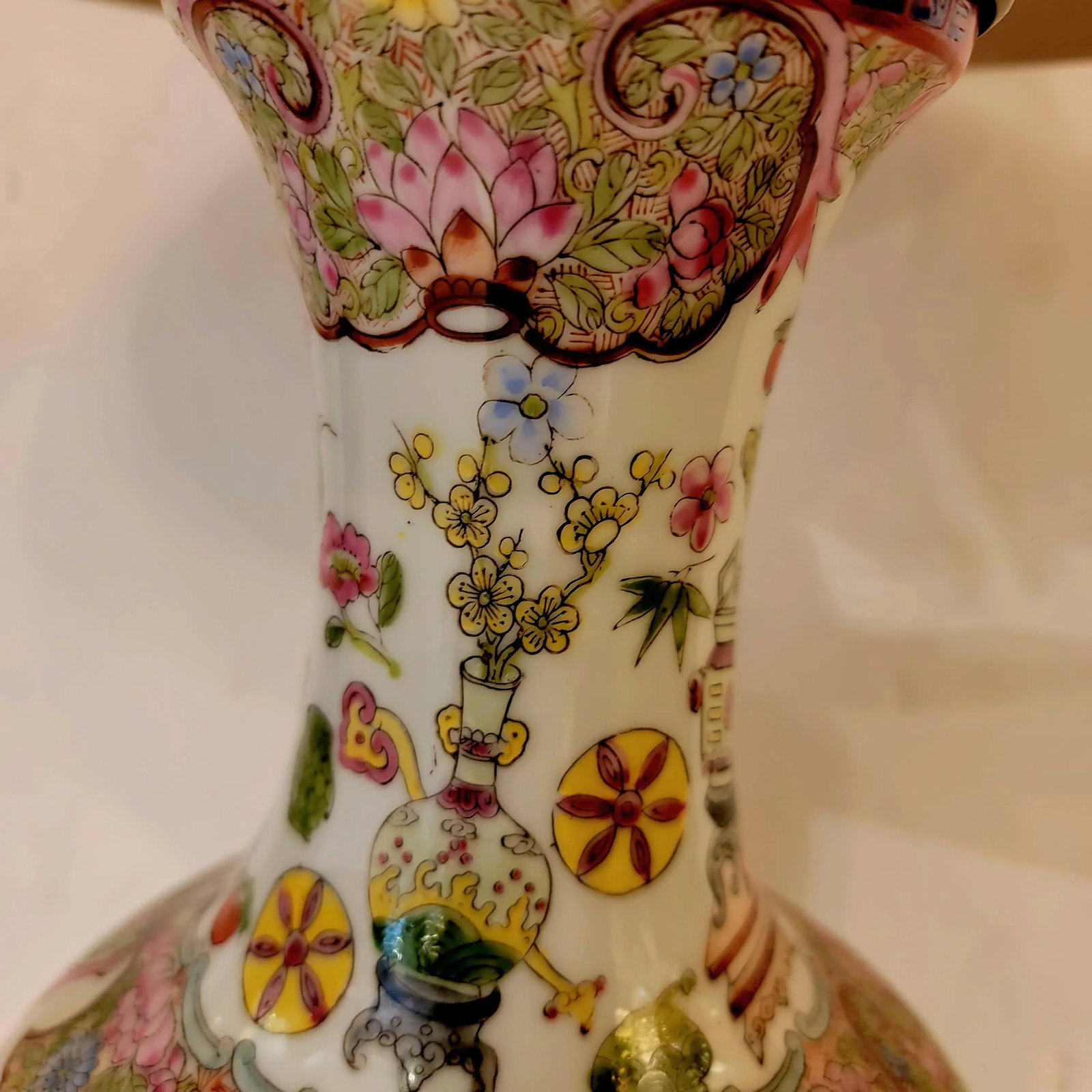 Vintage Famille Rose Lamp - 6