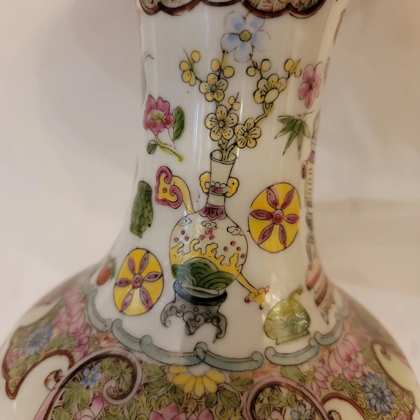 Vintage Famille Rose Lamp - 7