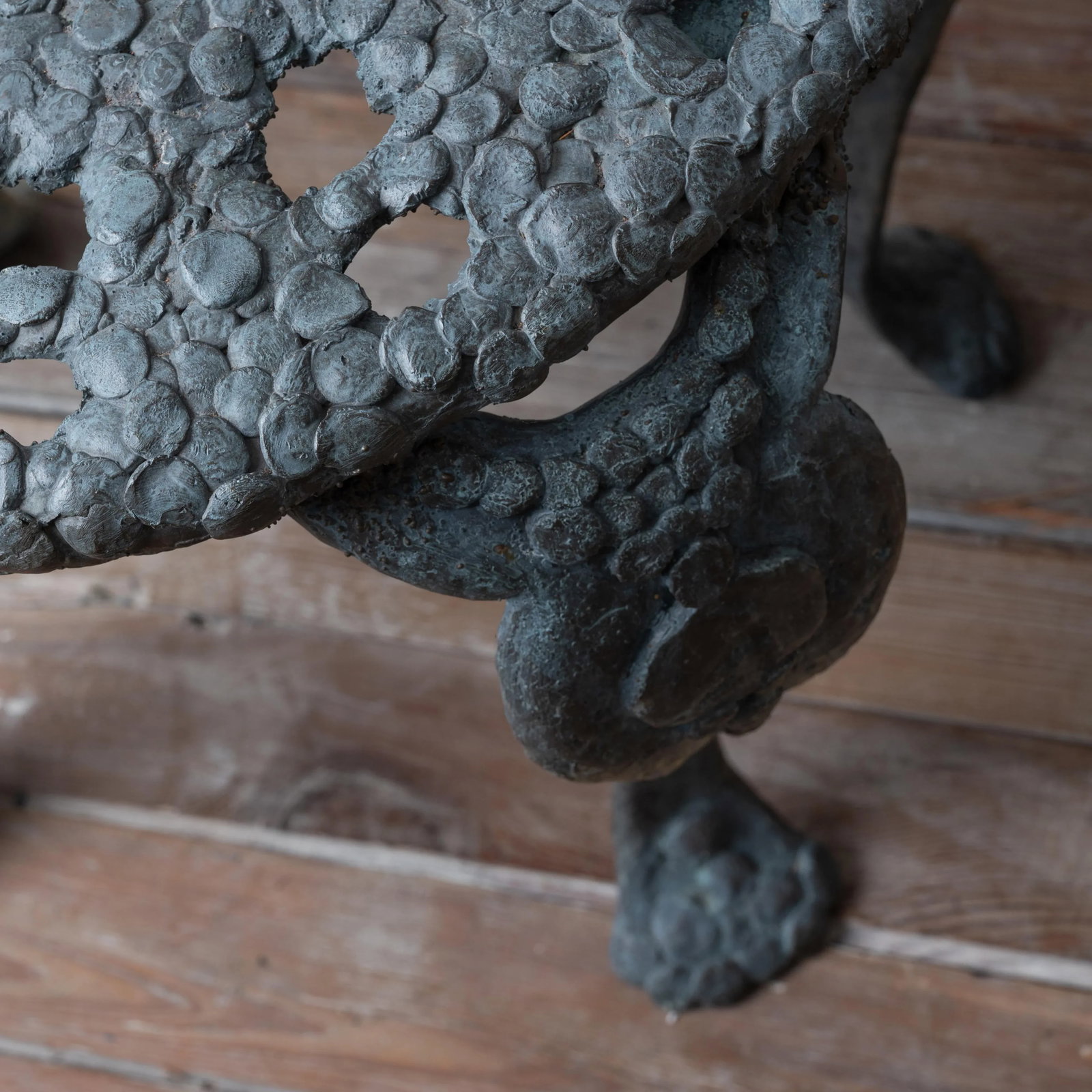 Sculpted Bronze Sun Face Chair - 10
