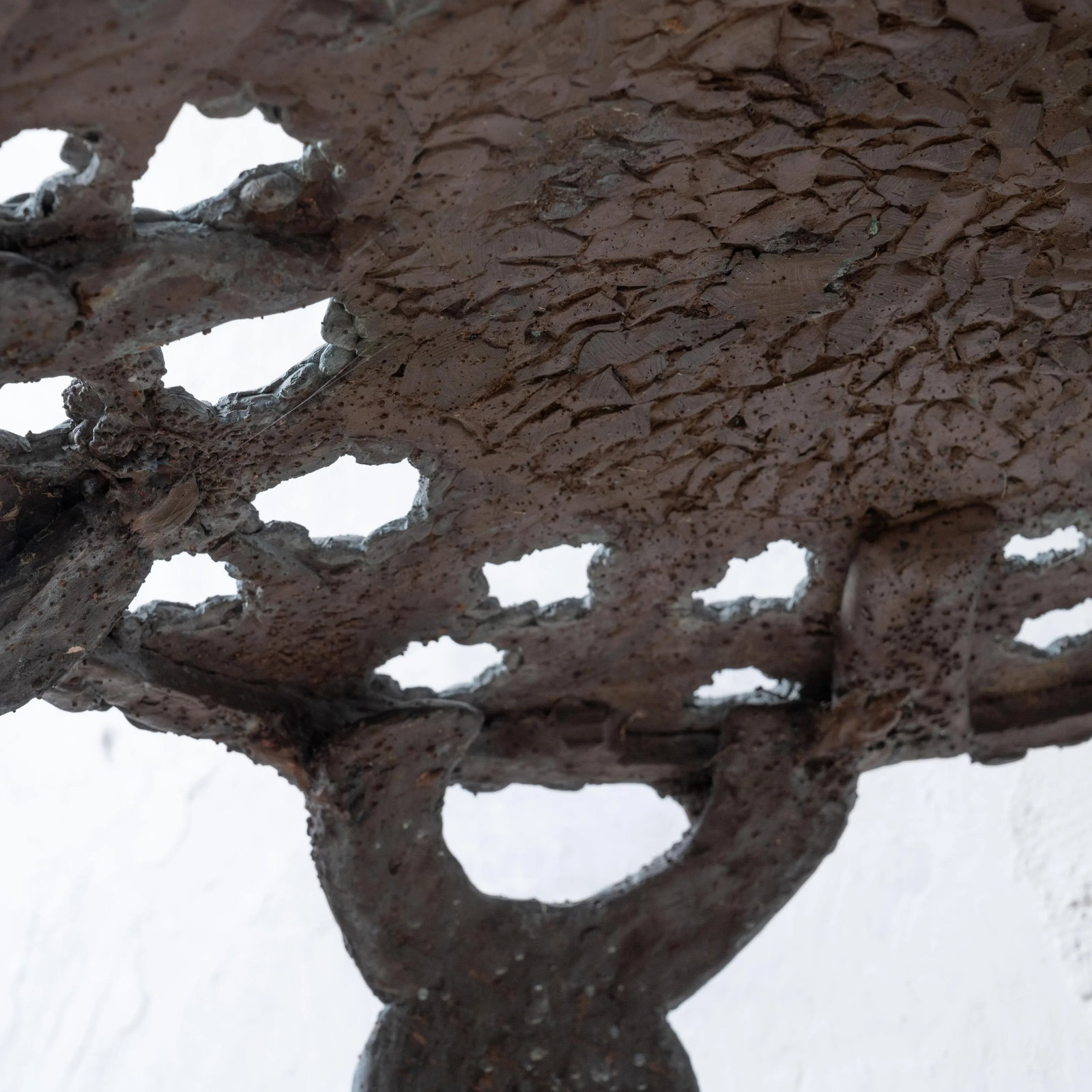 Sculpted Bronze Sun Face Chair - 12