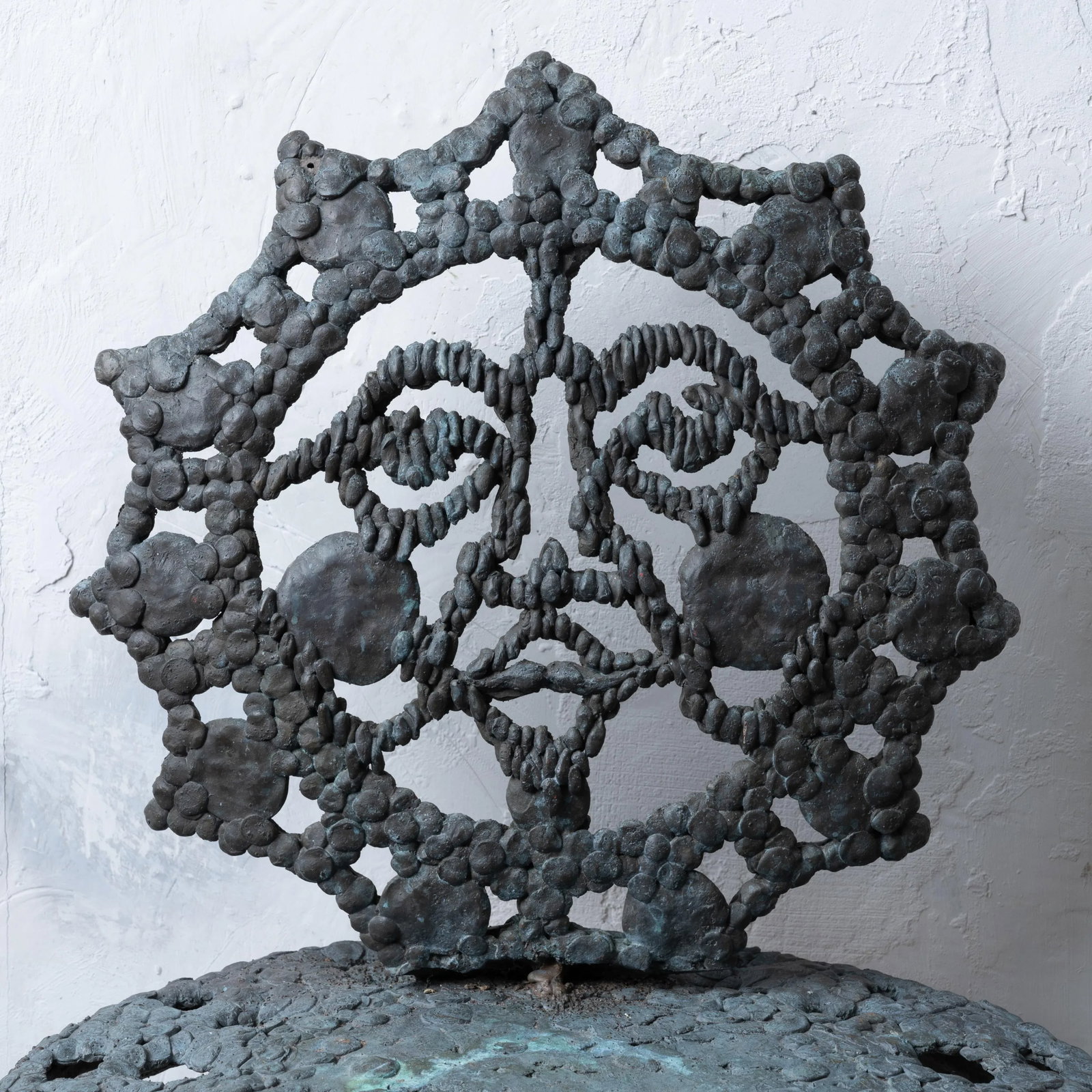 Sculpted Bronze Sun Face Chair - 6