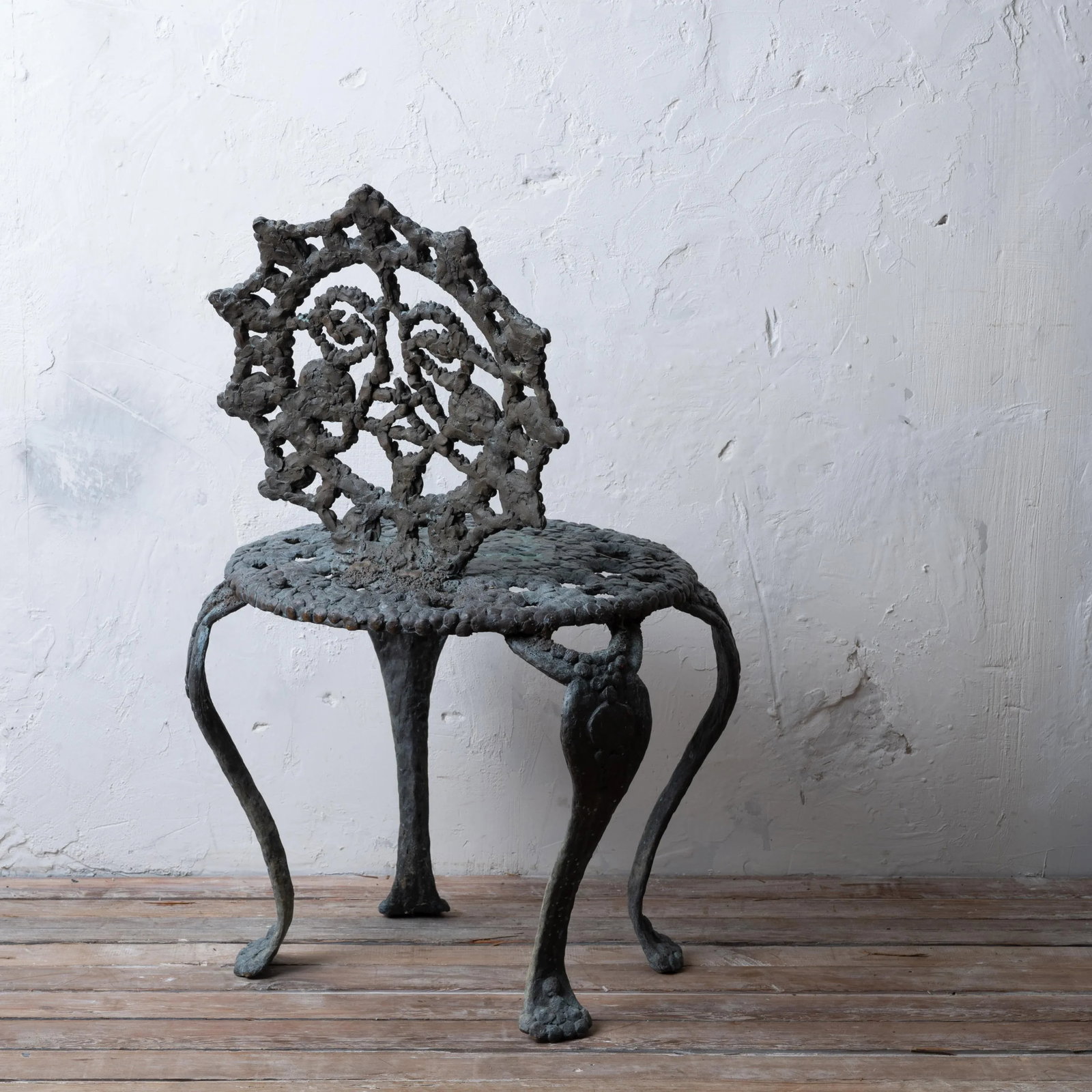 Sculpted Bronze Sun Face Chair - 8