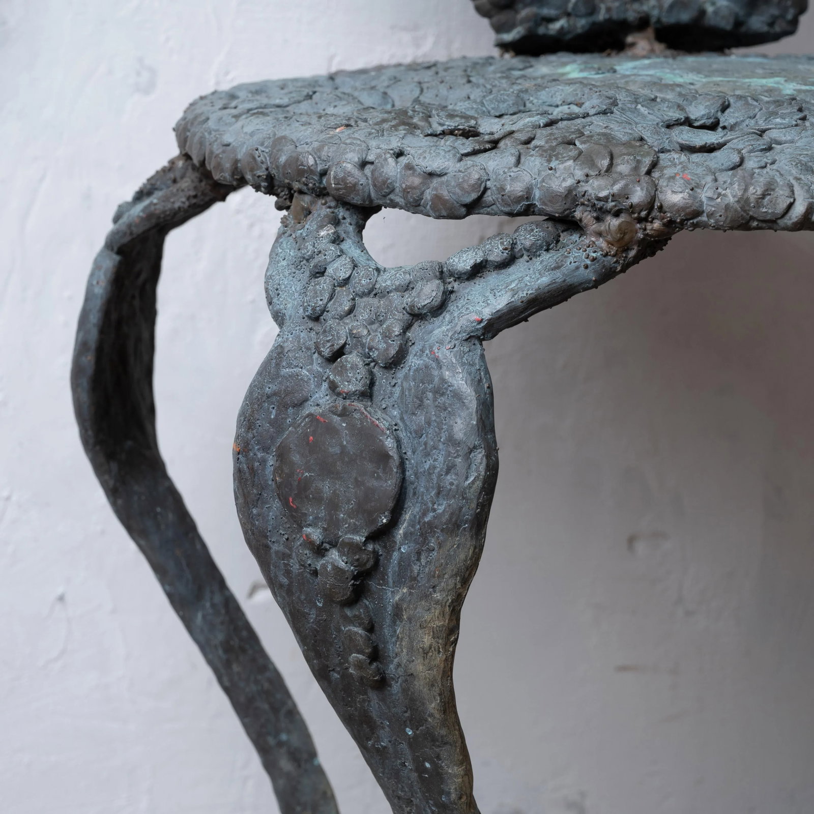 Sculpted Bronze Sun Face Chair - 9