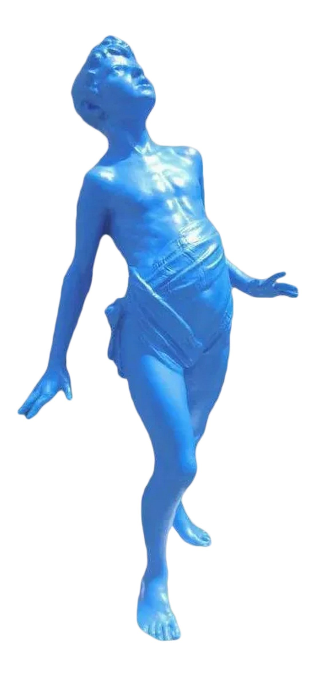 1950s Vintage Life-Sized Yves Klein Blue Boy Statue (1 of 8)