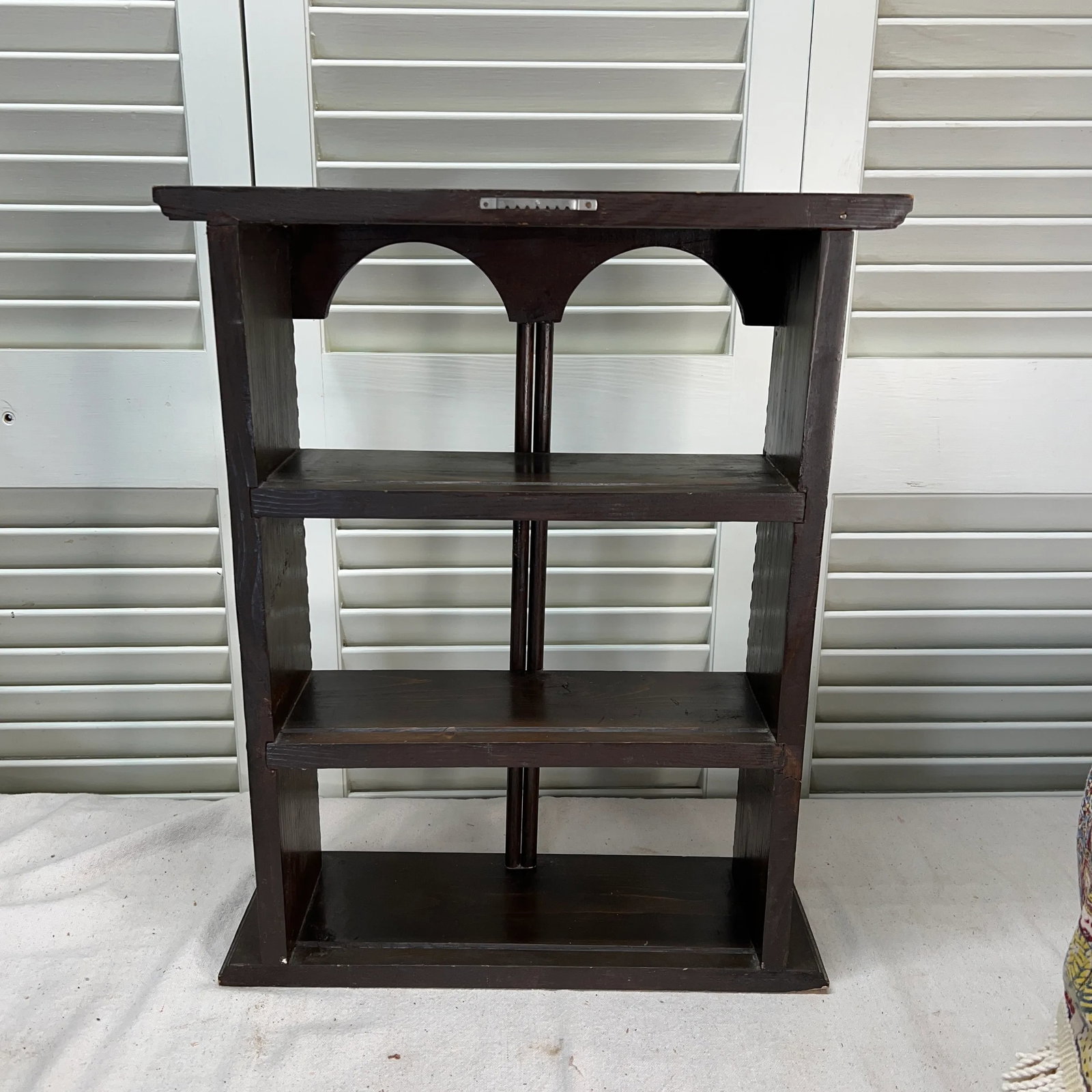 Double Arch Pine Wood Wall or Tabletop Shelves - 10