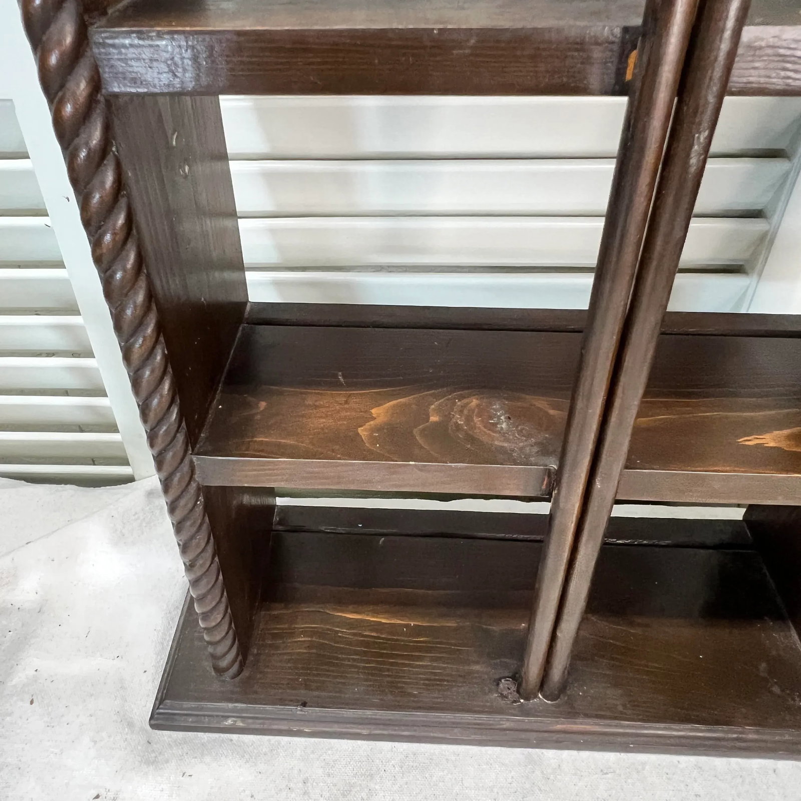 Double Arch Pine Wood Wall or Tabletop Shelves - 3