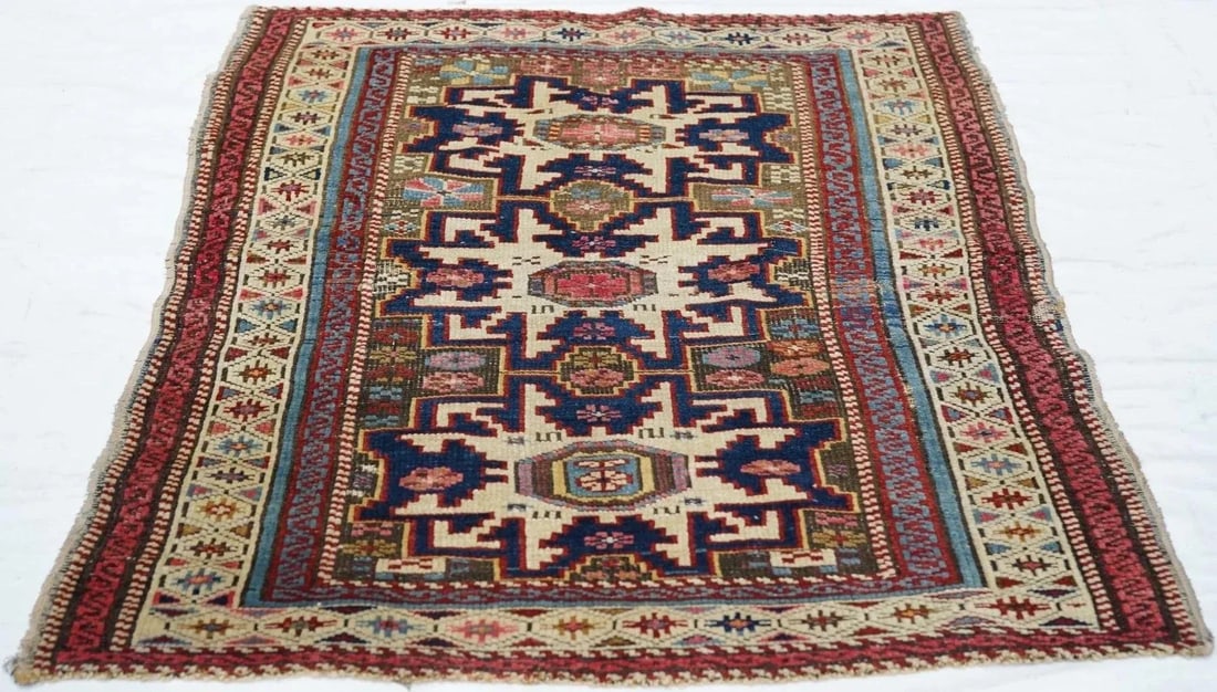 Antique Shirvan Rug 2'7'' x 3'2'' - 10