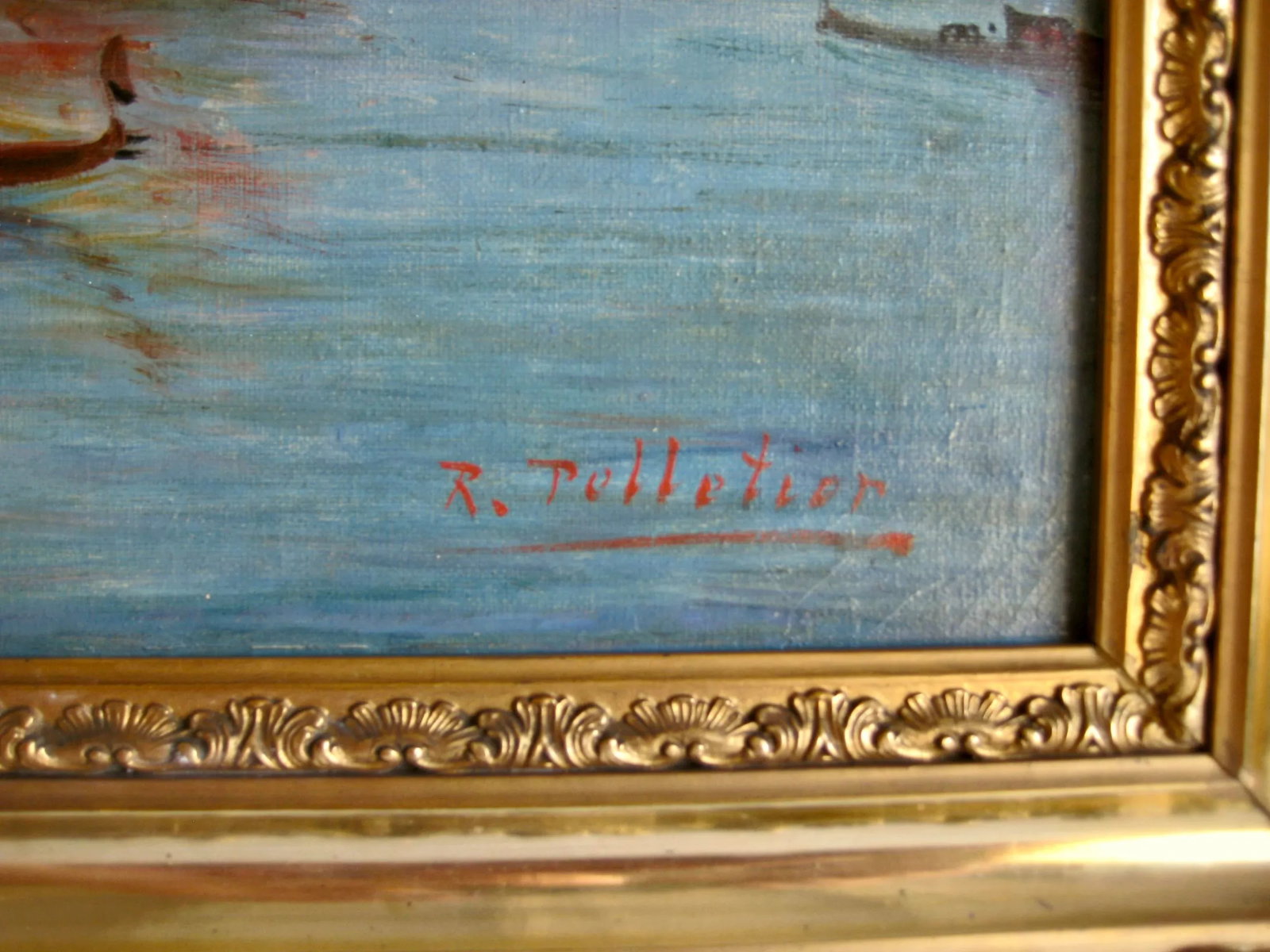 Pair of Venetian Oil Painting - 4