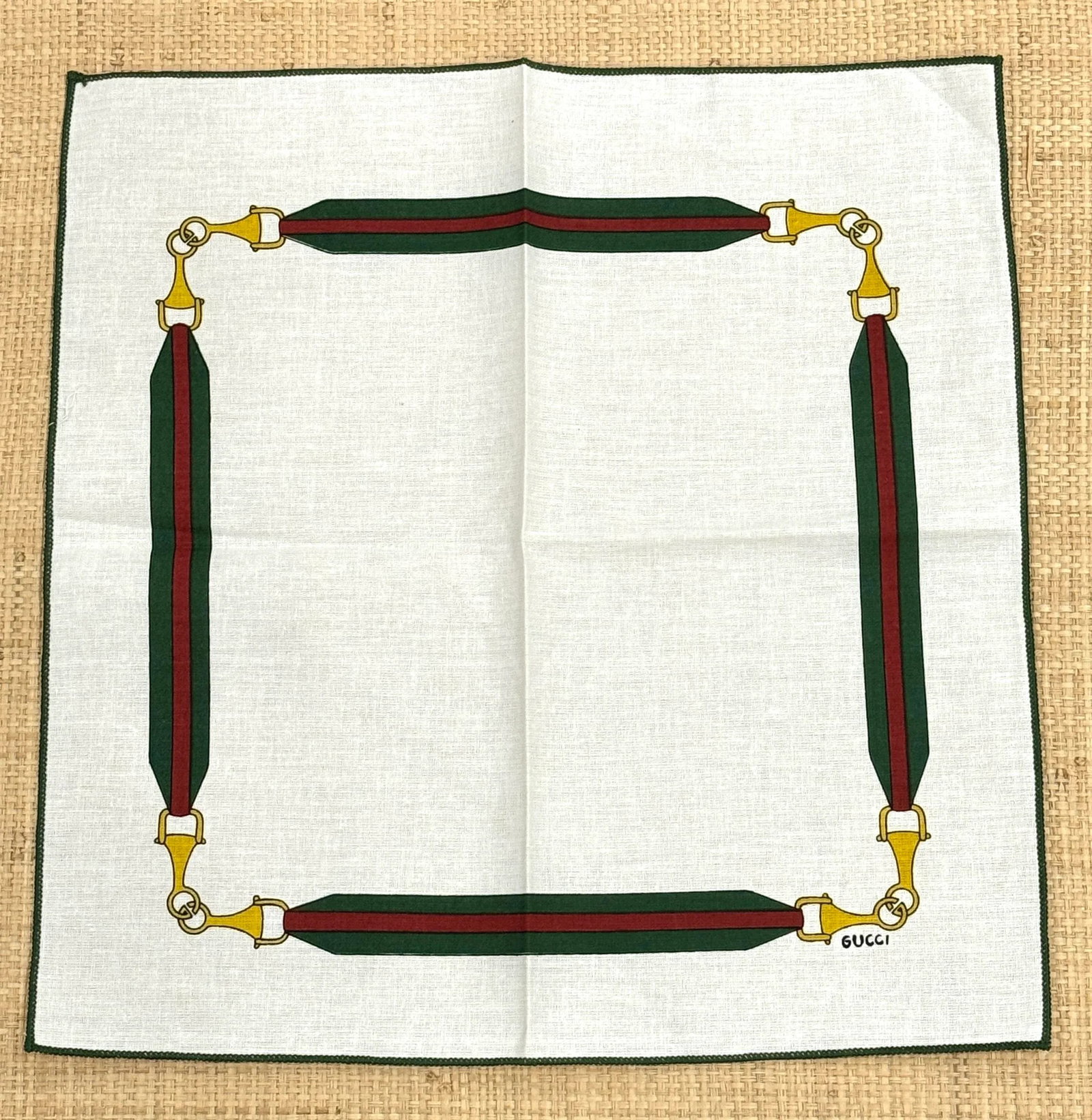 Gucci Horsebit Tablecloth and 6 Matching Napkins - 11