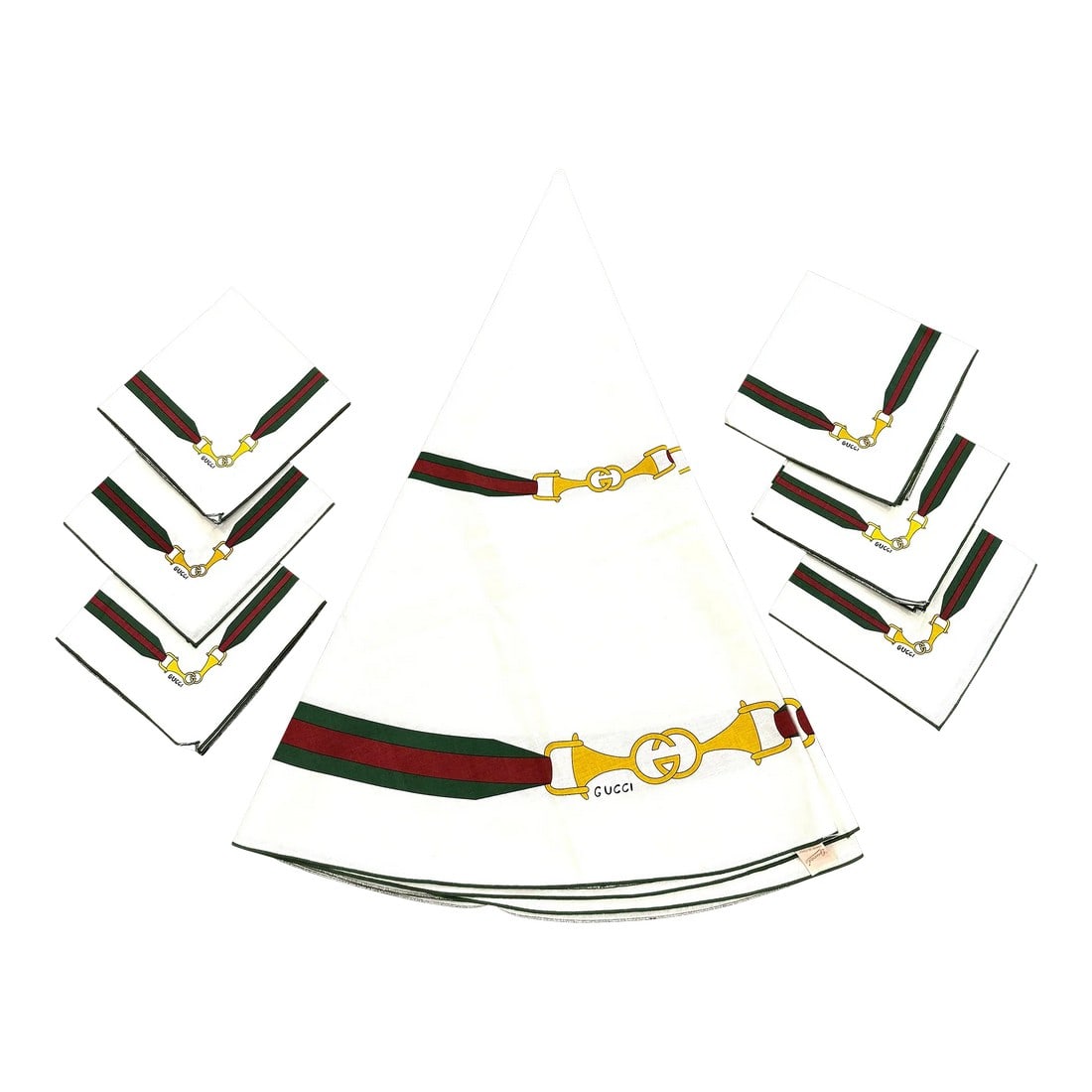 Gucci Horsebit Tablecloth and 6 Matching Napkins (1 of 11)