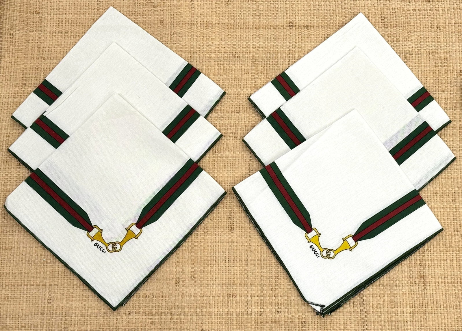 Gucci Horsebit Tablecloth and 6 Matching Napkins - 9