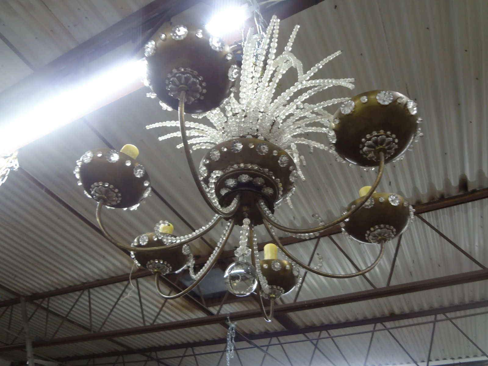 1940s French Maison Bagues Beaded Crystal Chandelier - 9