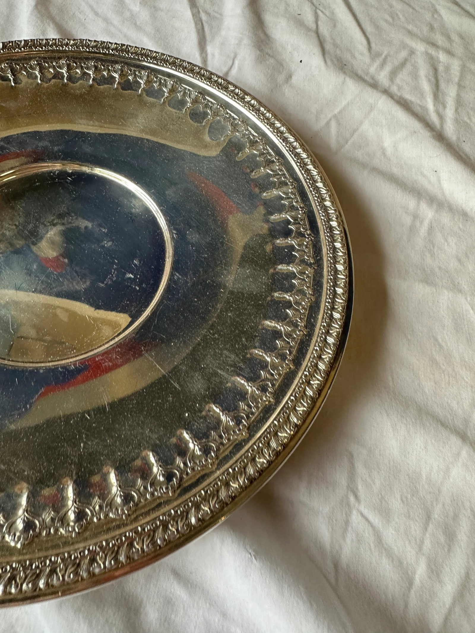 1970s Collection of Silver-Tone Metal Serving Platters- Set of 4 - 2