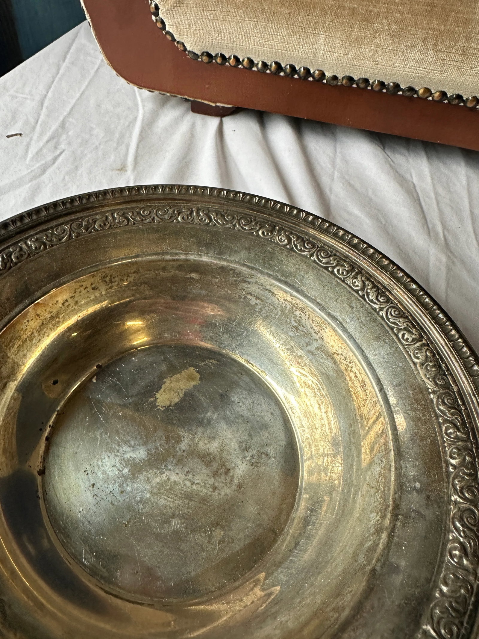1970s Collection of Silver-Tone Metal Serving Platters- Set of 4 - 4