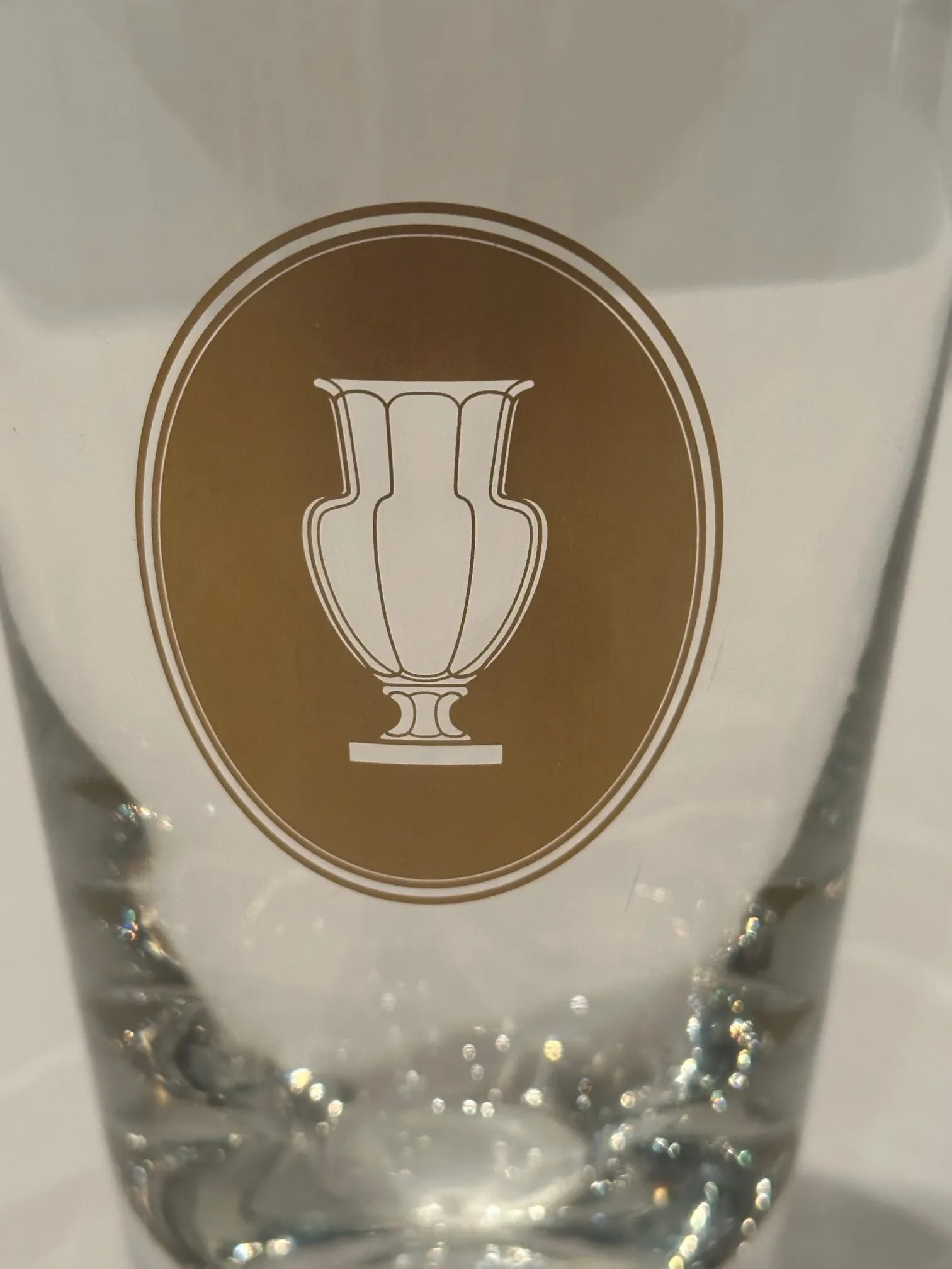 Signed Baccarat Crystal Vase With Gilt Decoration of Classical Urn - 2