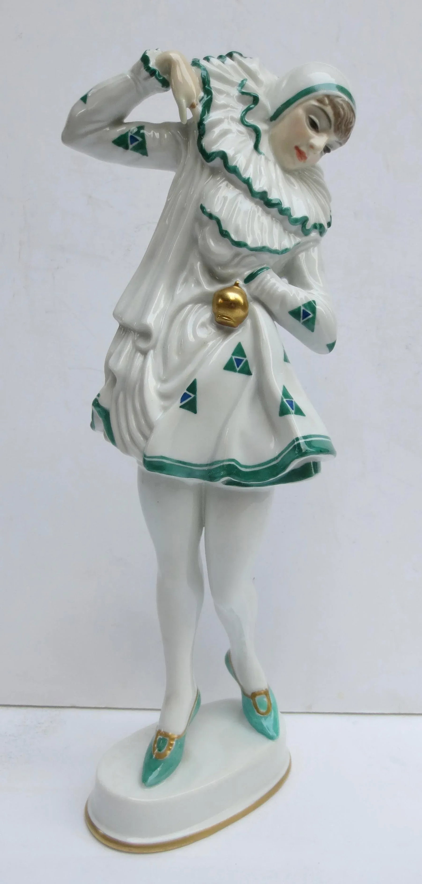 Rosenthal Porcelain Pierette by Constantin Holzer Defiant Circa 20s - 2