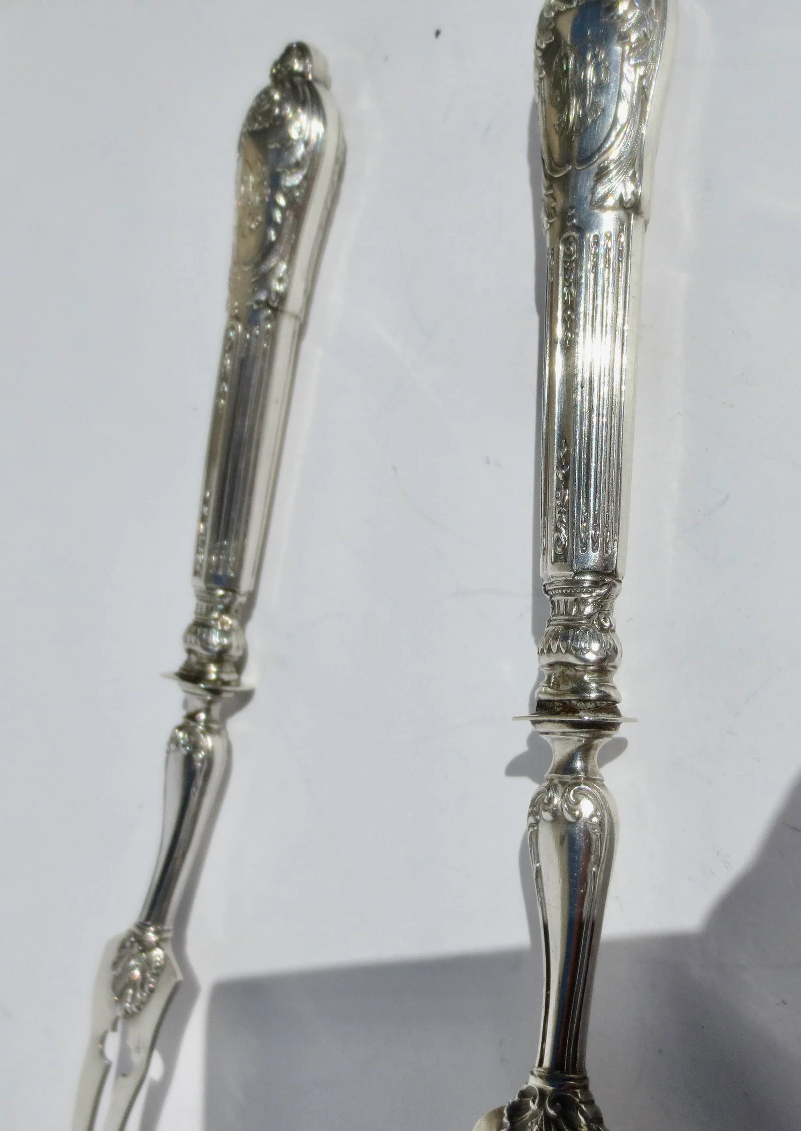 Antique Petit Four Serving Set Circa 1880s'- Pair of 2 - 4
