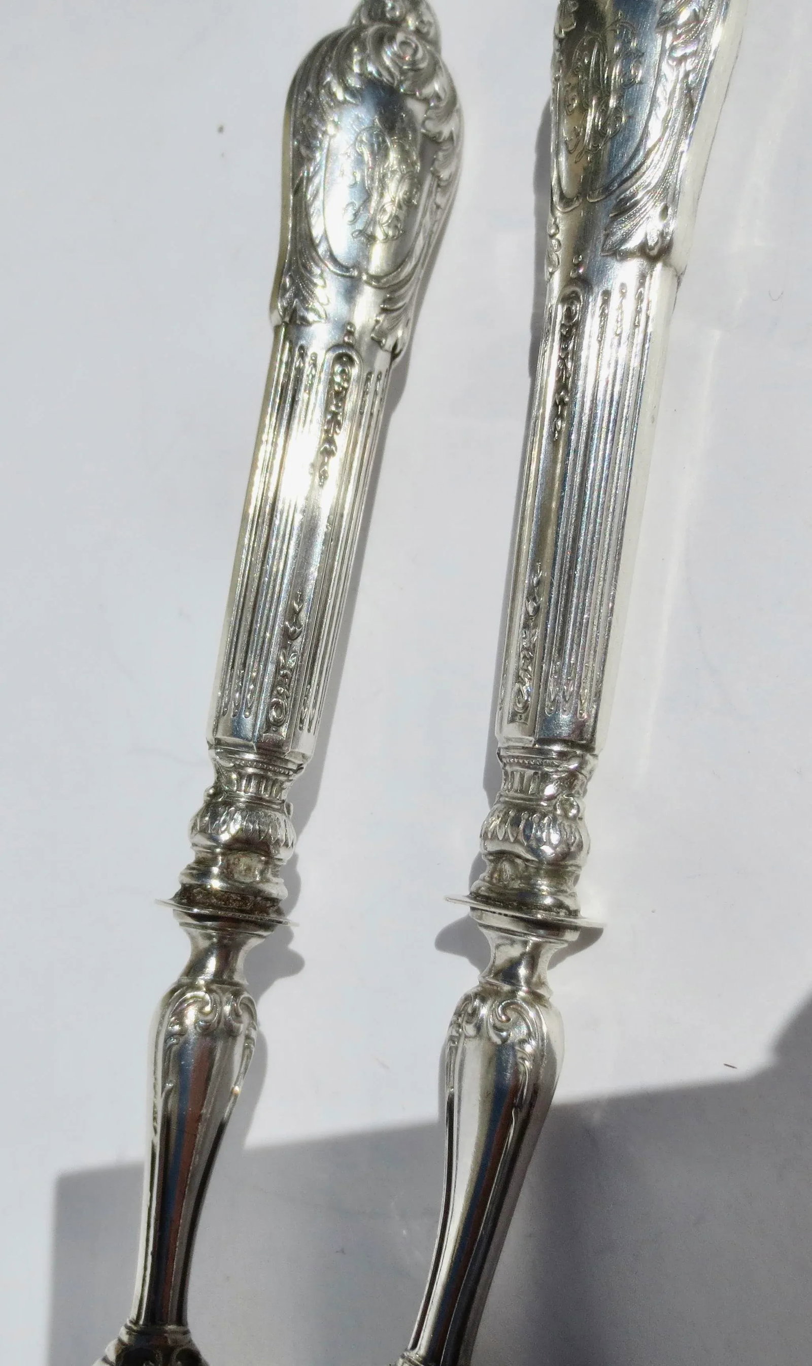 Antique Petit Four Serving Set Circa 1880s'- Pair of 2 - 6