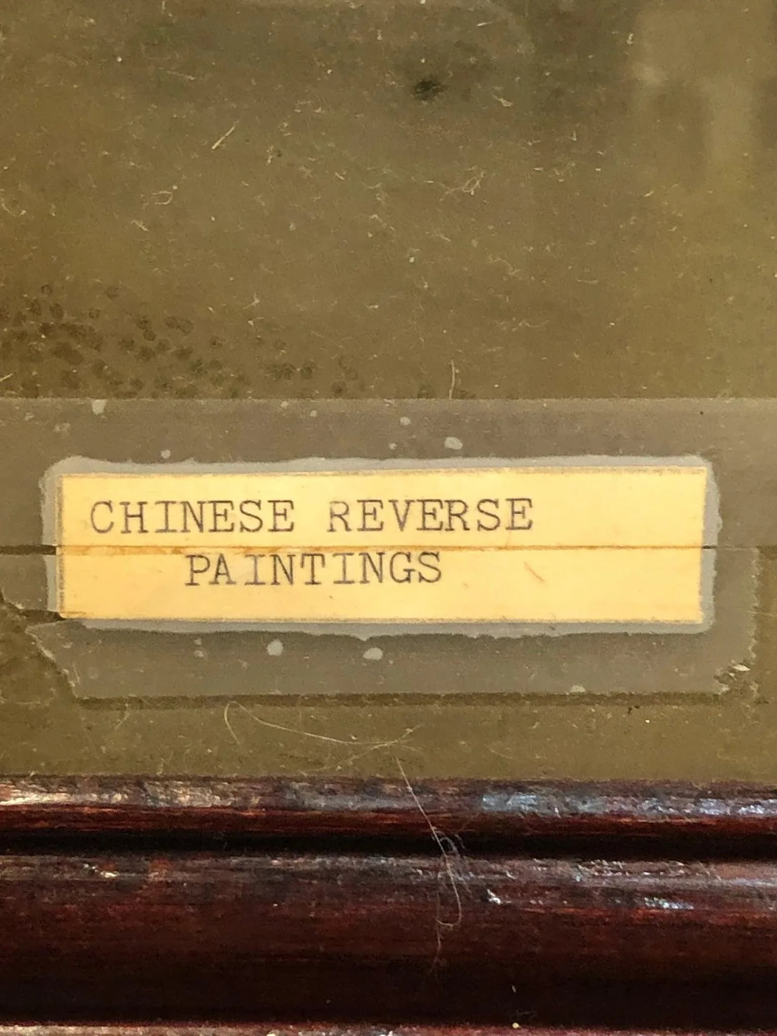 Early 20th Century Antique Chinese Reverse Glass Painting of a Geisha Original - 3
