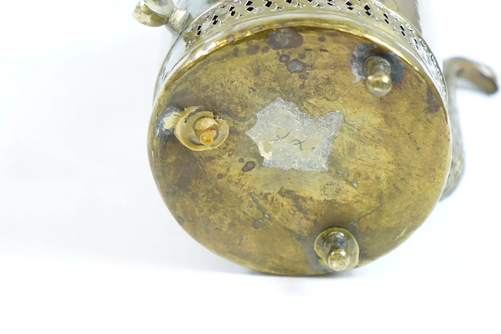 Antique Persian Brass Personal Samovar - 3