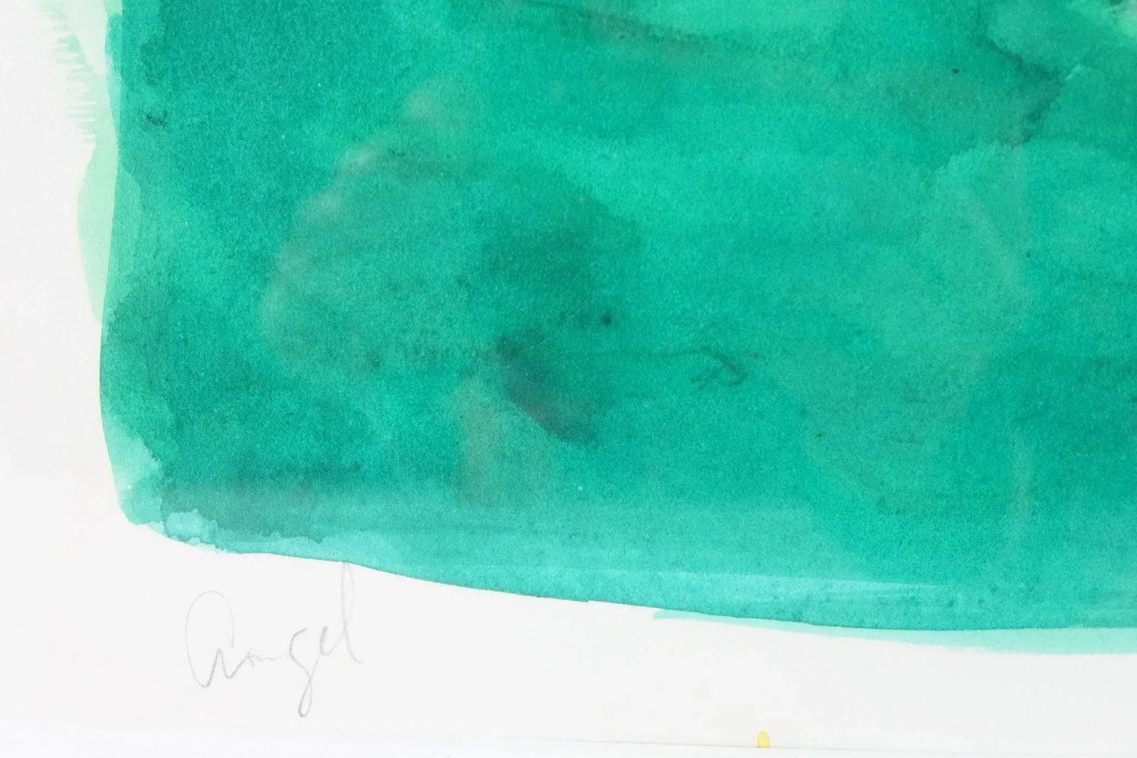 Late 20th Century The Sitting Angel Large Original Watercolor on Paper Signed - 5