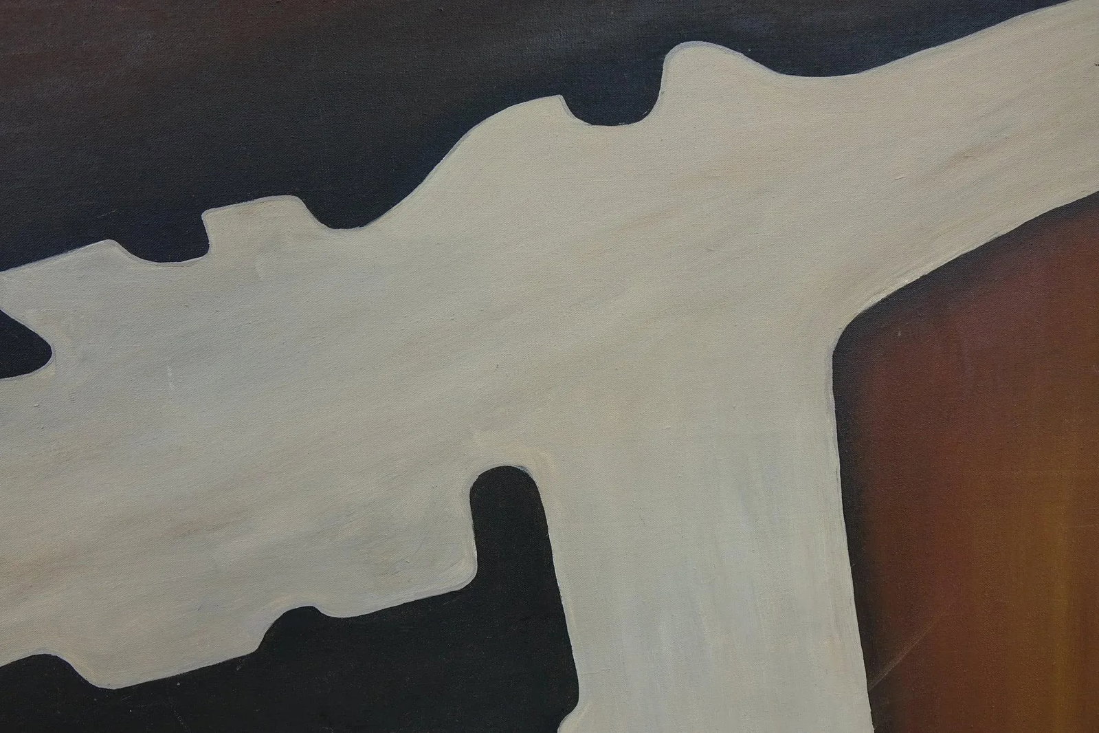 Intersection - Mid 20th Century Abstract Oil on Canvas Signed Original - 8