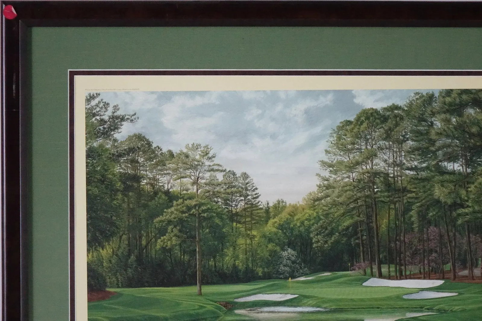 The 16th Hole by Linda Hartough - Late 20th Century Lithograph Signed and Stamped With Signet, Fra - 3