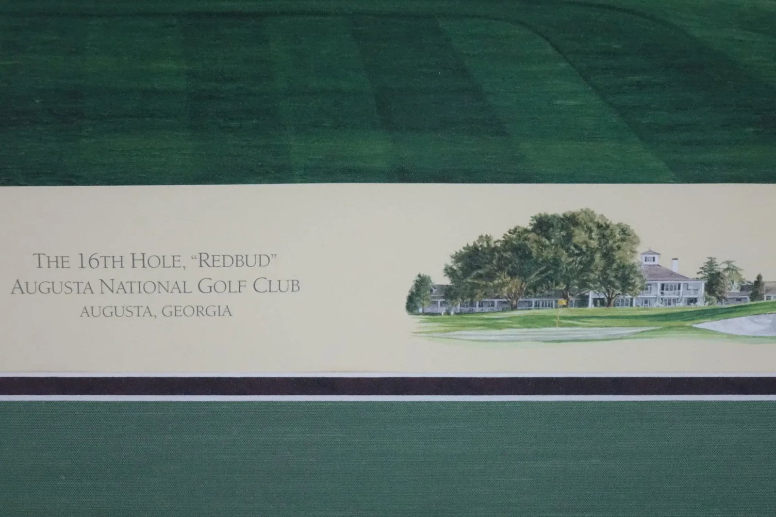 The 16th Hole by Linda Hartough - Late 20th Century Lithograph Signed and Stamped With Signet, Fra - 5