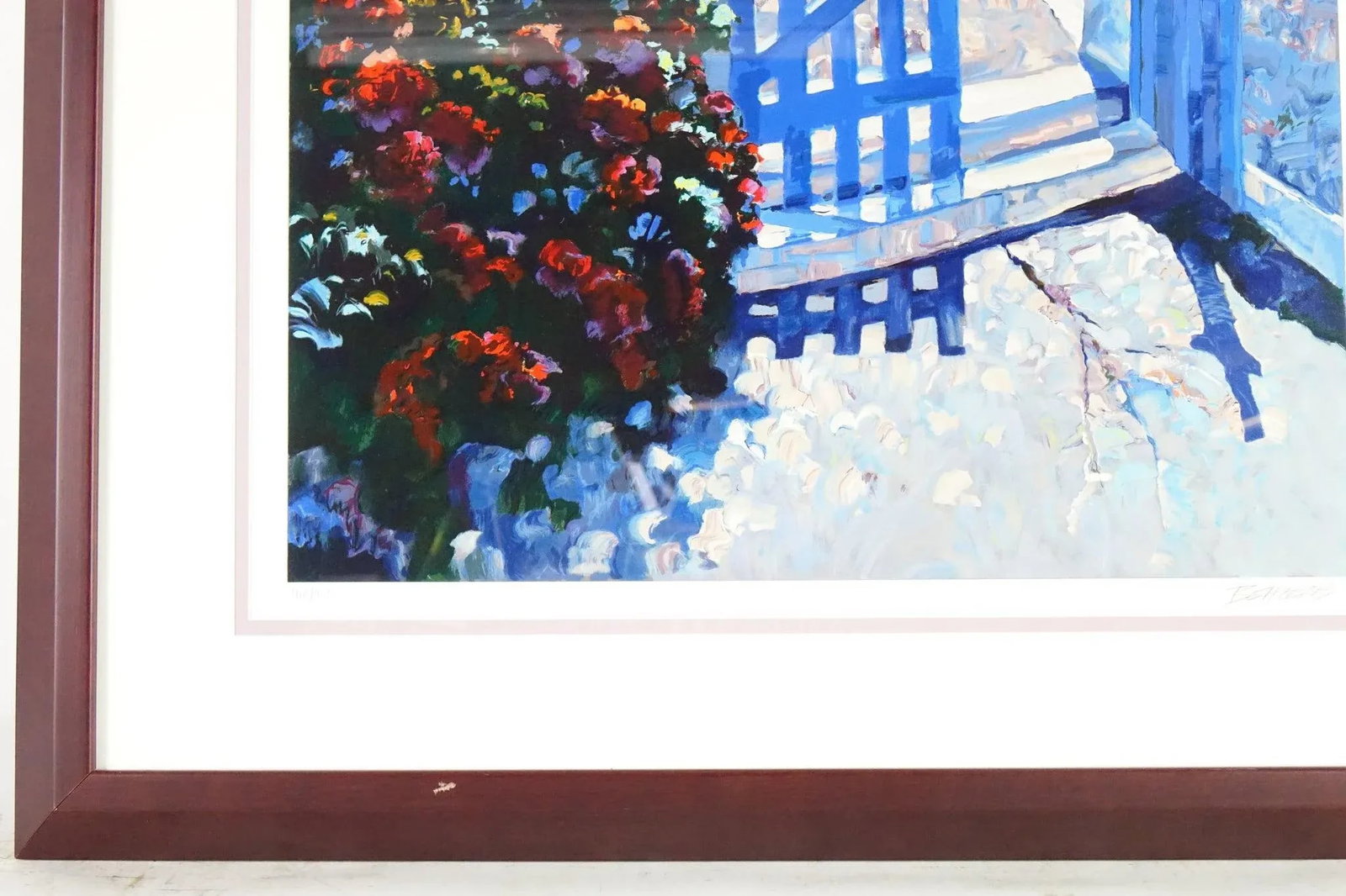 Blue Gate by Howard Behrens - Mid 20th Century Lithograph Signed, Framed - 4