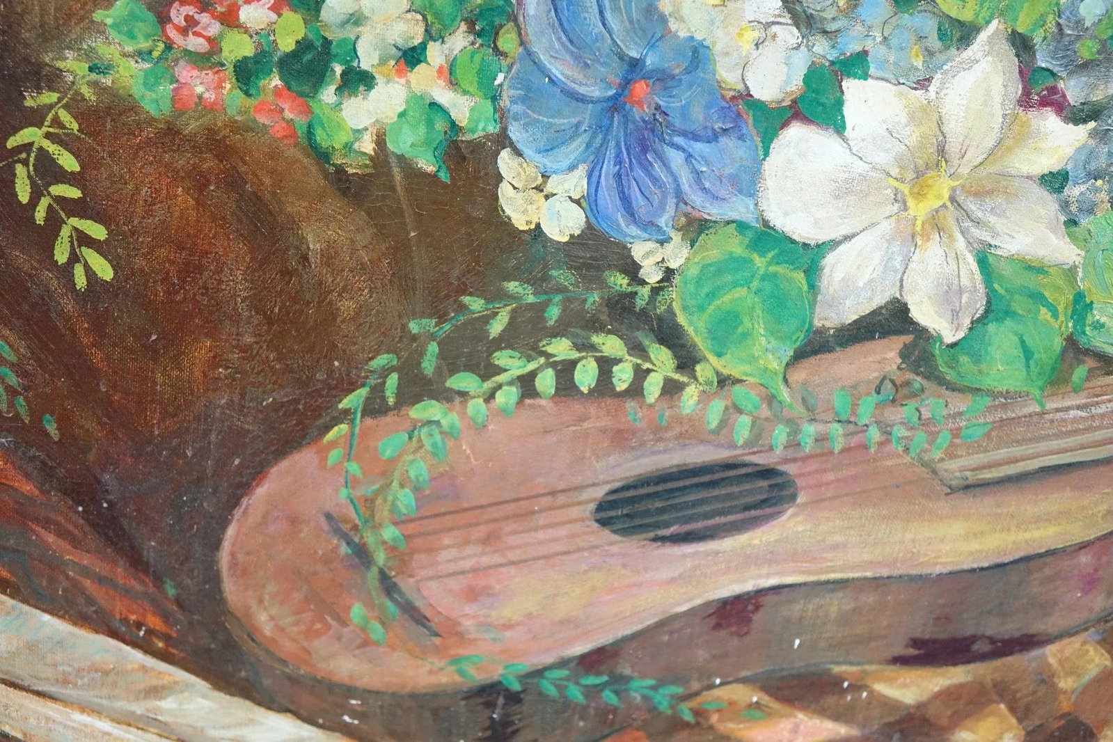 Mid 20th Century Still Life Original Oil on Canvas Signed - 2