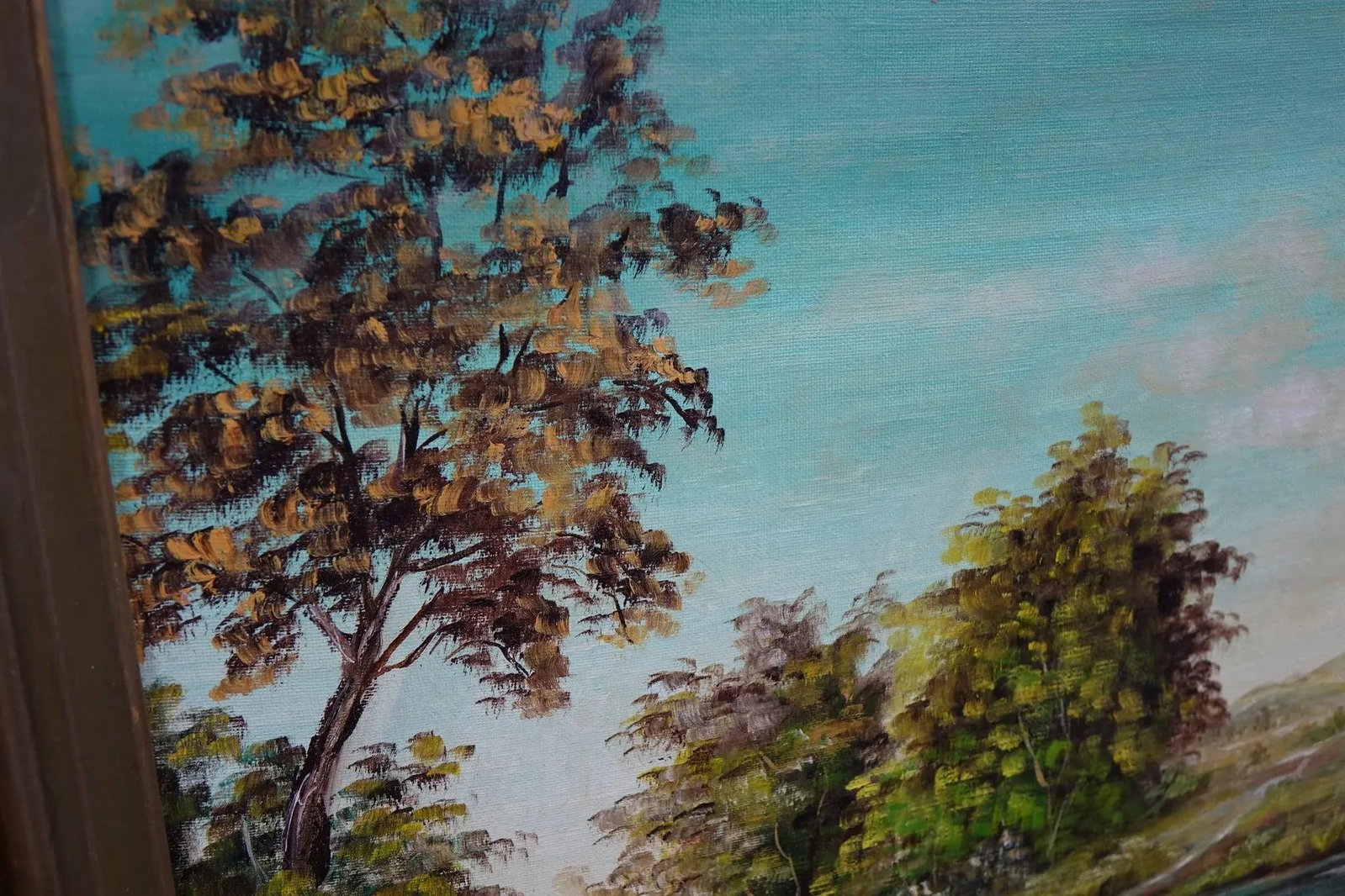 Echoes of a Quiet Day - Mid 20th Century Original Oil on Canvas Signed, Framed - 3