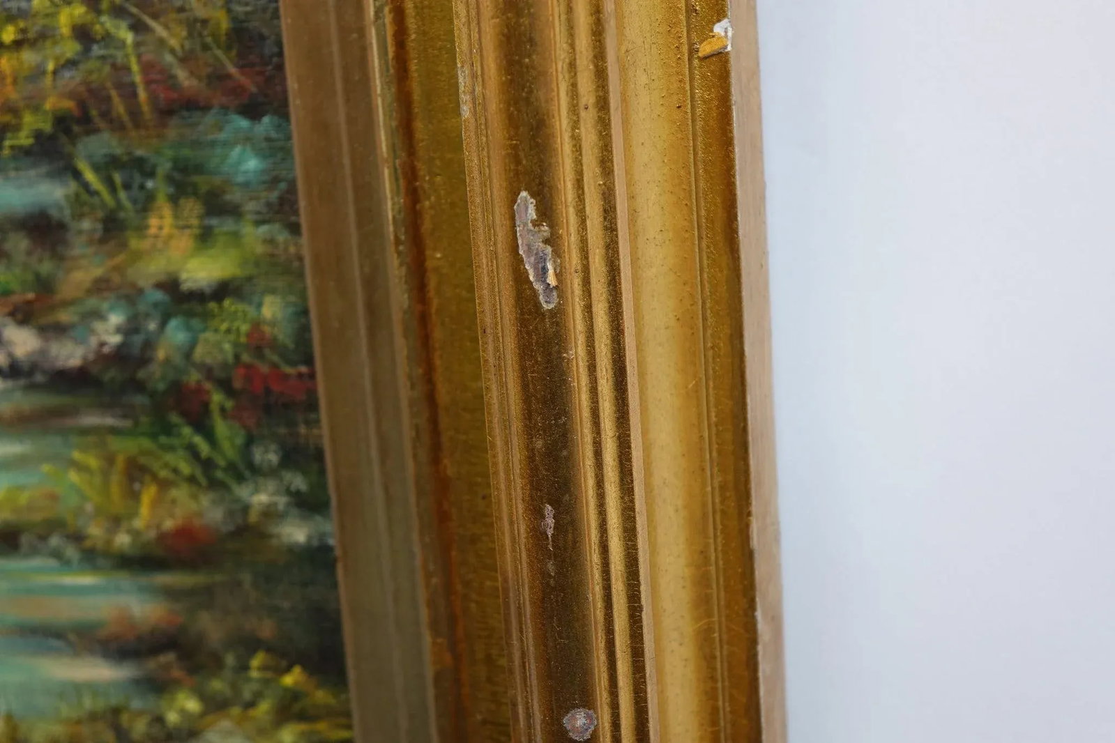 Echoes of a Quiet Day - Mid 20th Century Original Oil on Canvas Signed, Framed - 6