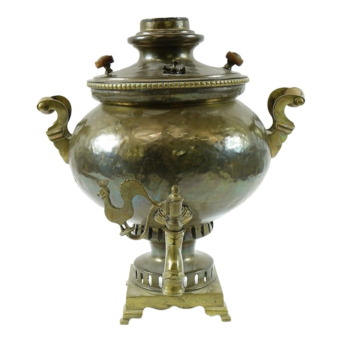Antique Brass Russian Samovar 19th Century With Stamps (1 of 8)