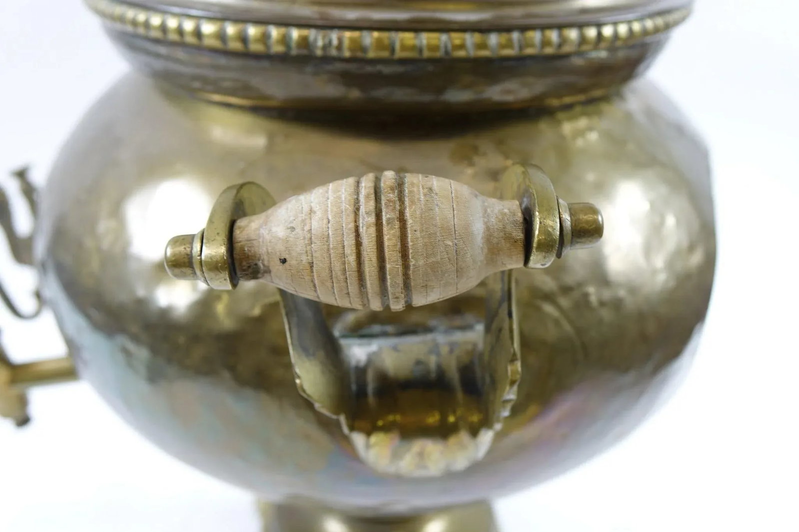 Antique Brass Russian Samovar 19th Century With Stamps - 3
