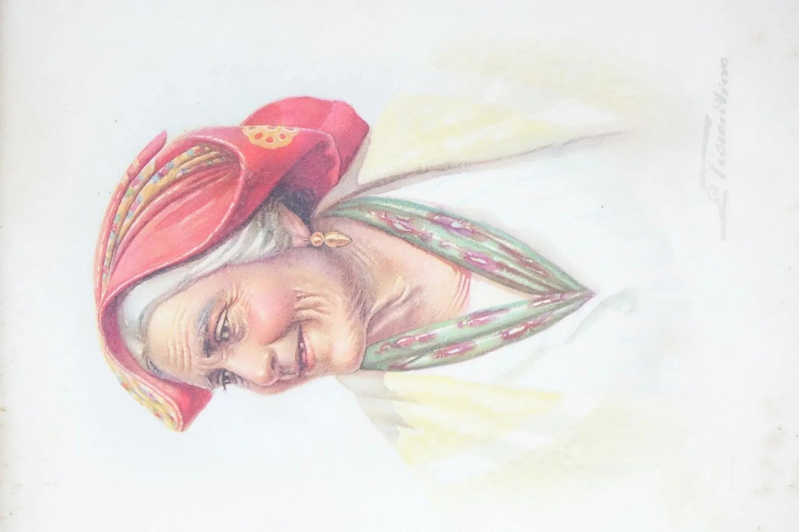 Mid 20th Century Lithograph on Board Signed at the Bottom - 2
