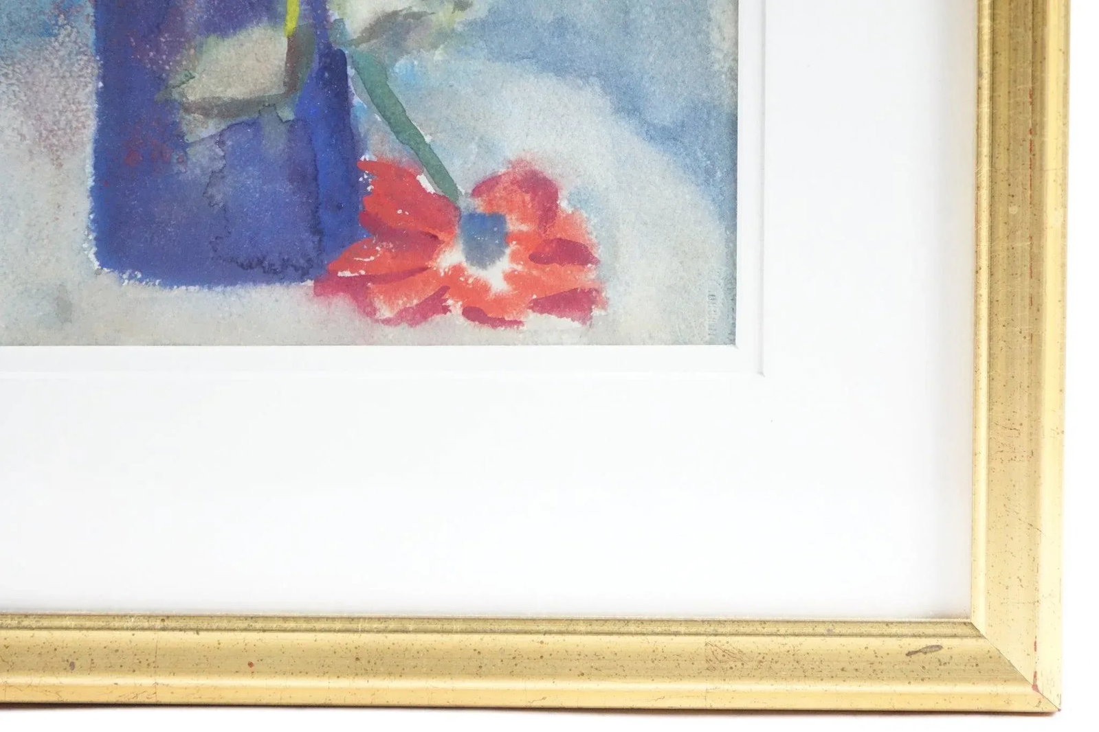 Flowers Vase Original Watercolor on Watercolor Paper - 3