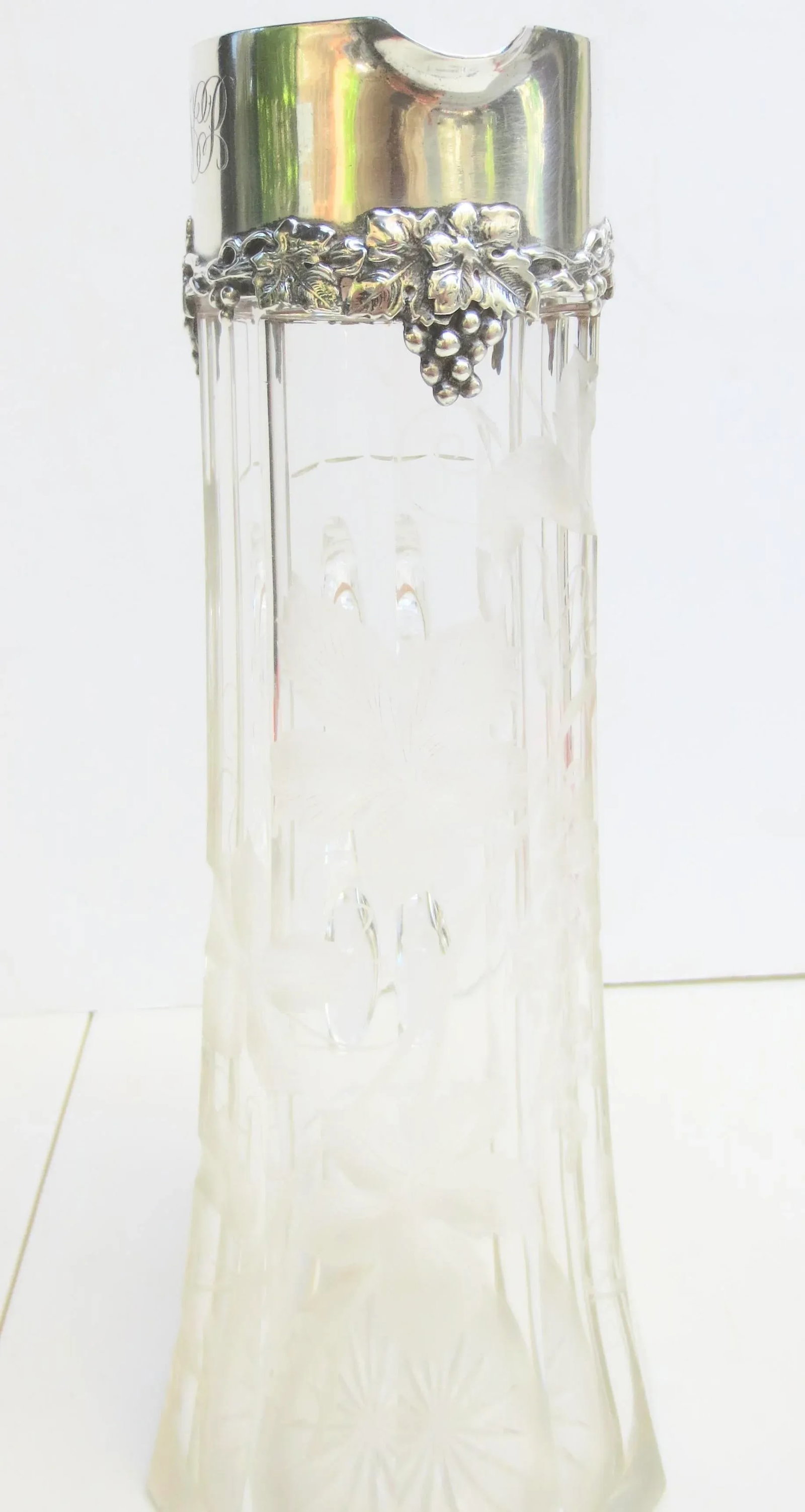 Antique Claret Sherry Brandy Pitcher Circa 1905 - 4