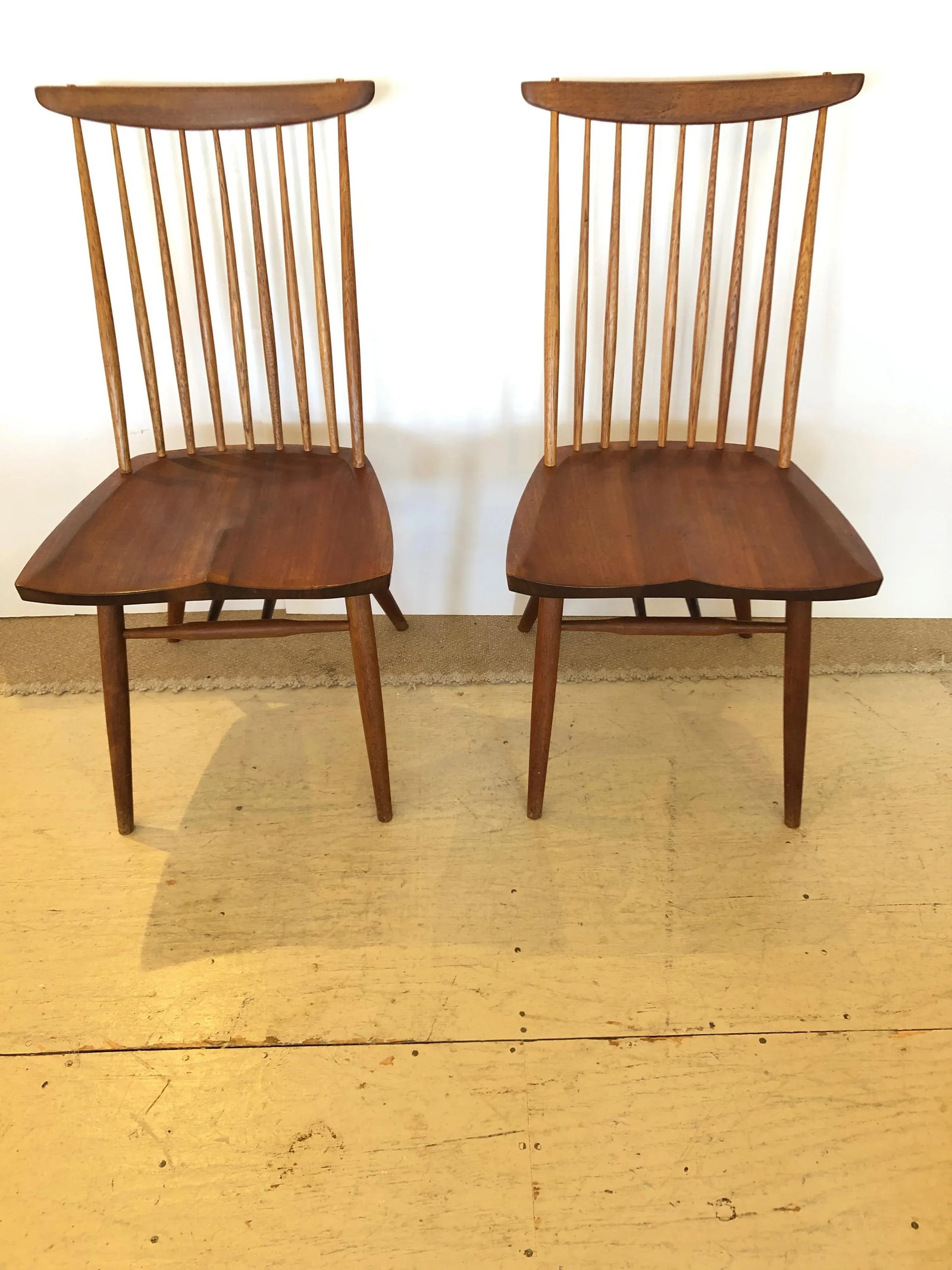 1950s Vintage George Nakashima "New Chairs"- A Pair - 13